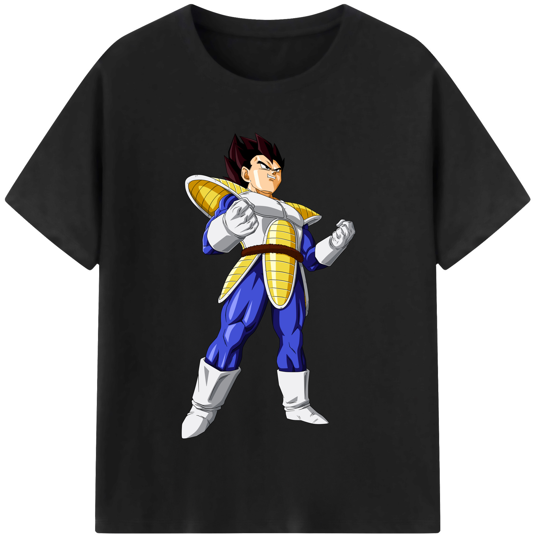 （画像用） ドラゴンボール ベジータ四世（Bejīta Yonsei）DRAGON BALL Vegeta IV 綿100％半袖Tシャツ（フロントプリント）
