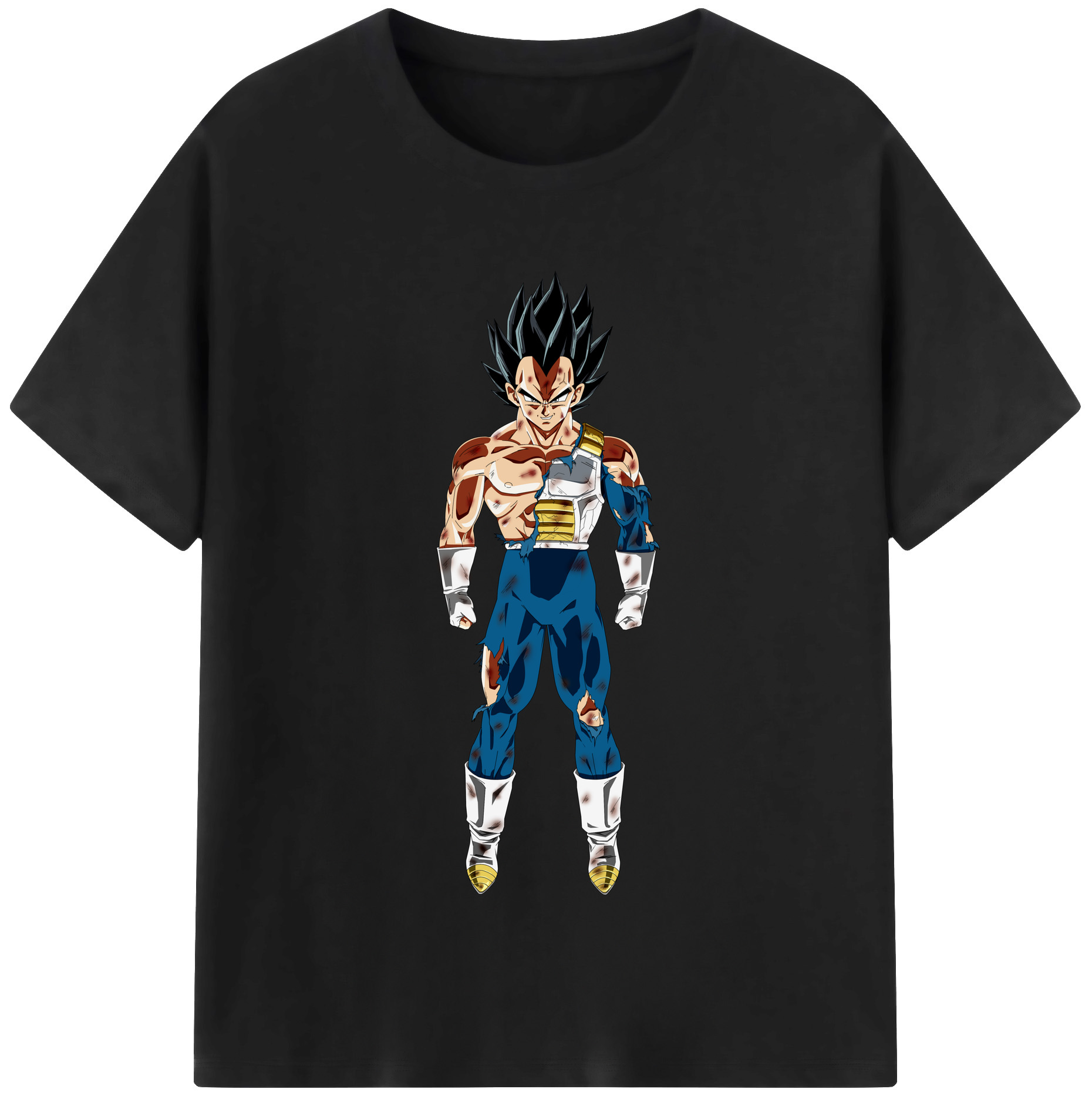 （画像用） ドラゴンボール ベジータ四世（Bejīta Yonsei）DRAGON BALL Vegeta IV 綿100％半袖Tシャツ（フロントプリント）