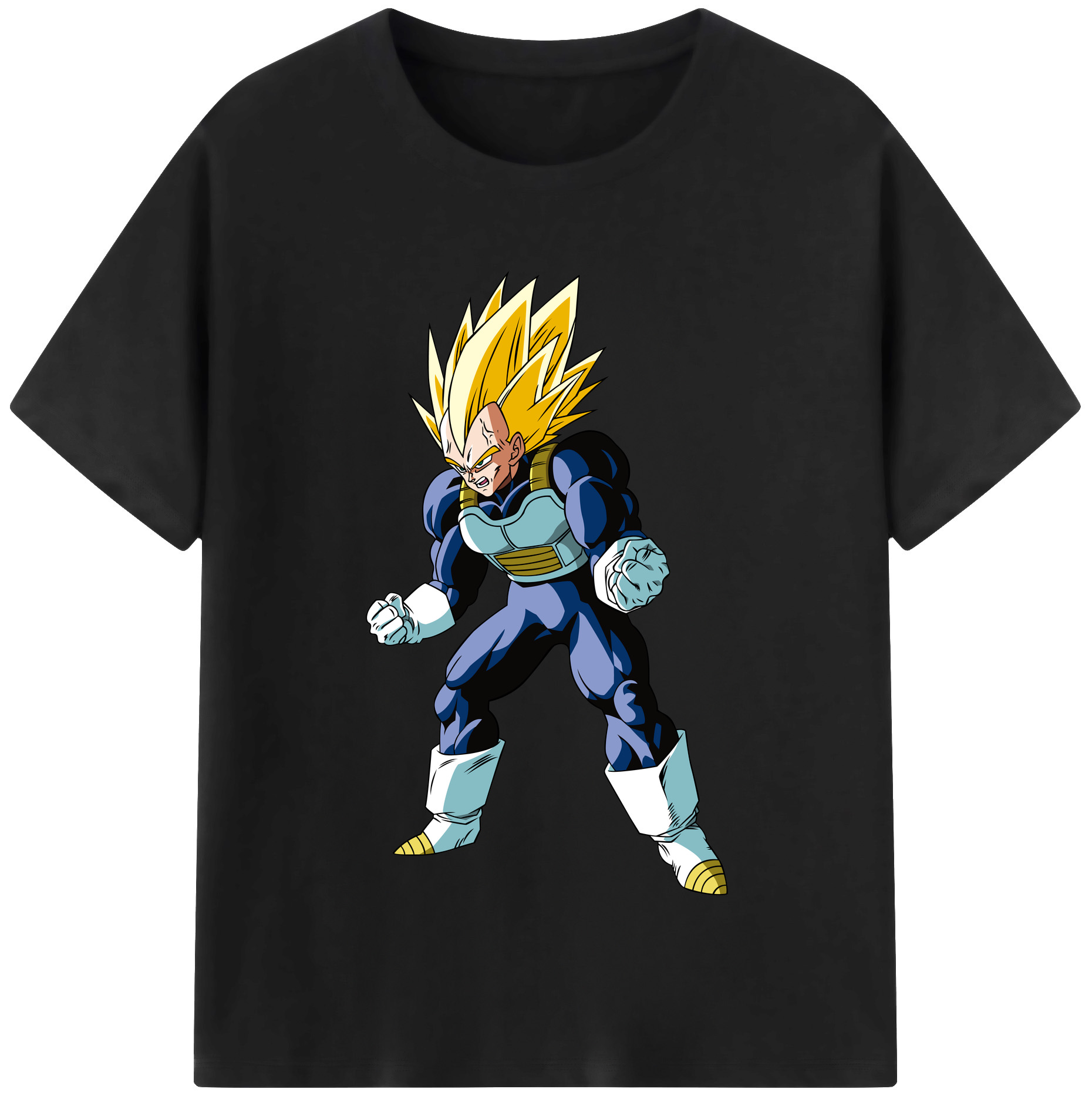 （画像用） ドラゴンボール ベジータ四世（Bejīta Yonsei）DRAGON BALL Vegeta IV 綿100％半袖Tシャツ（フロントプリント）