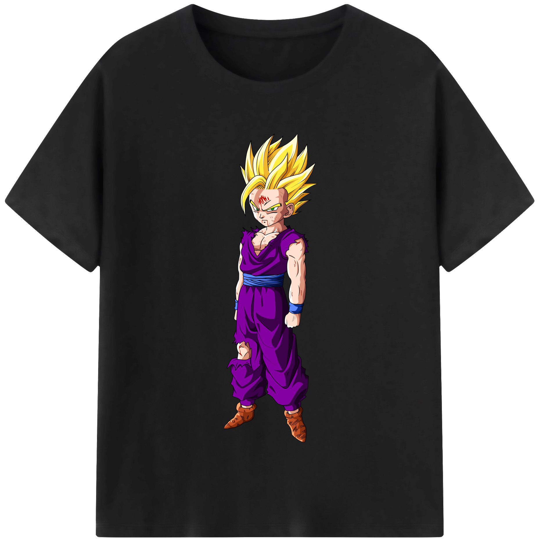 （画像用） ドラゴンボール 孫 悟飯（そんごはん）DRAGON BALL Son Gohan 綿100％半袖Tシャツ（フロントプリント）