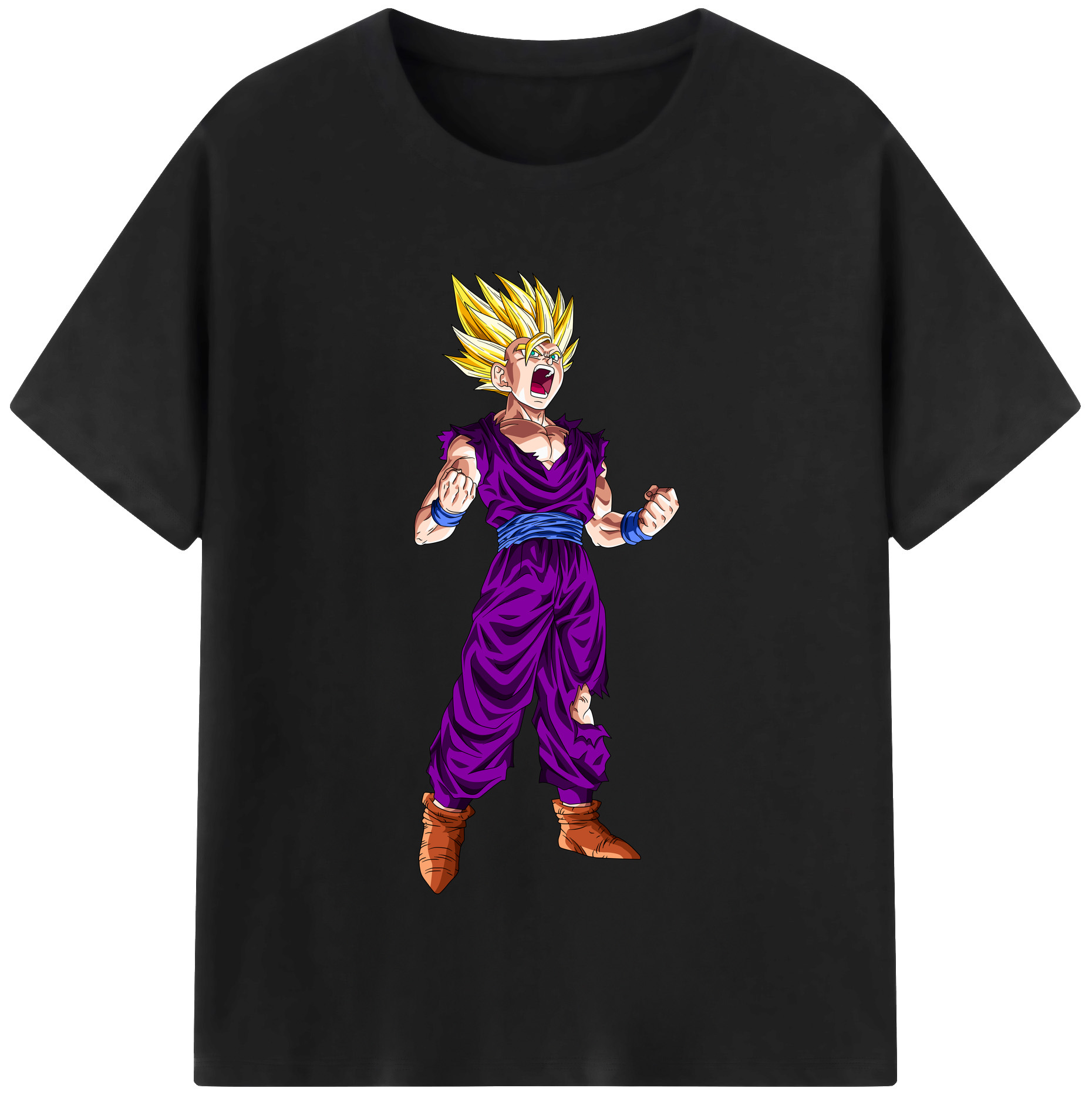 （画像用） ドラゴンボール 孫 悟飯（そんごはん）DRAGON BALL Son Gohan 綿100％半袖Tシャツ（フロントプリント）