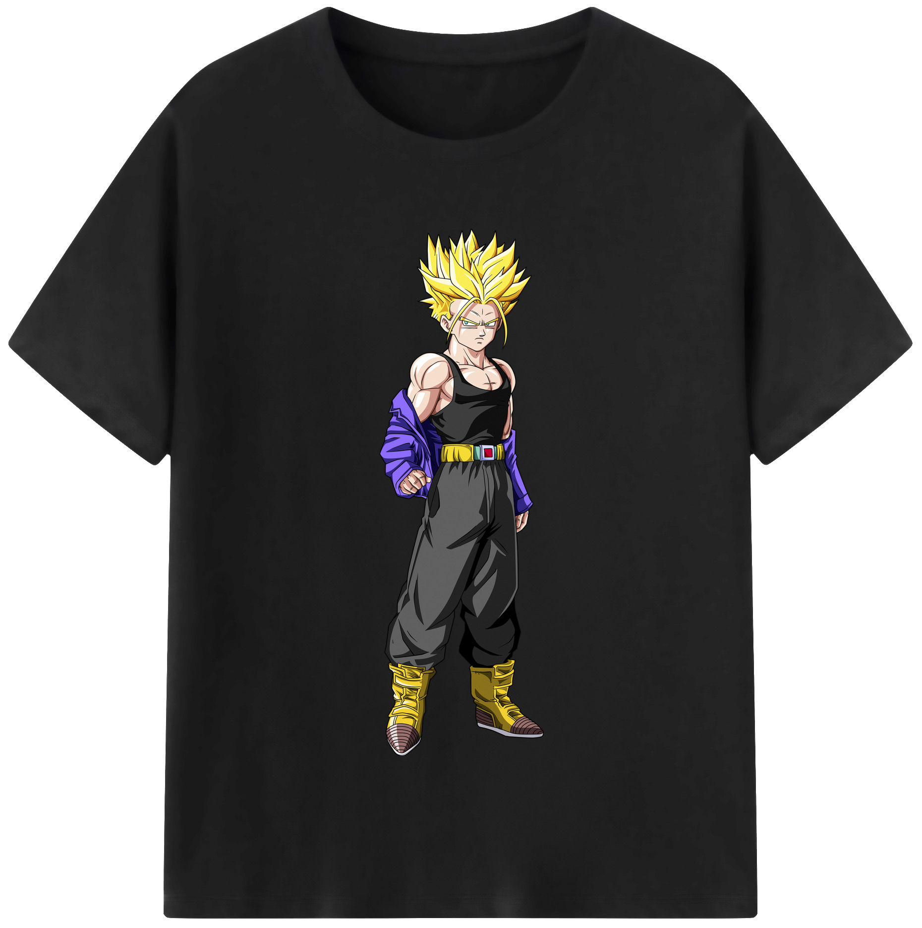 （画像用） ドラゴンボール トランクス（Torankusu）DRAGON BALL Trunks 綿100％半袖Tシャツ（フロントプリント）