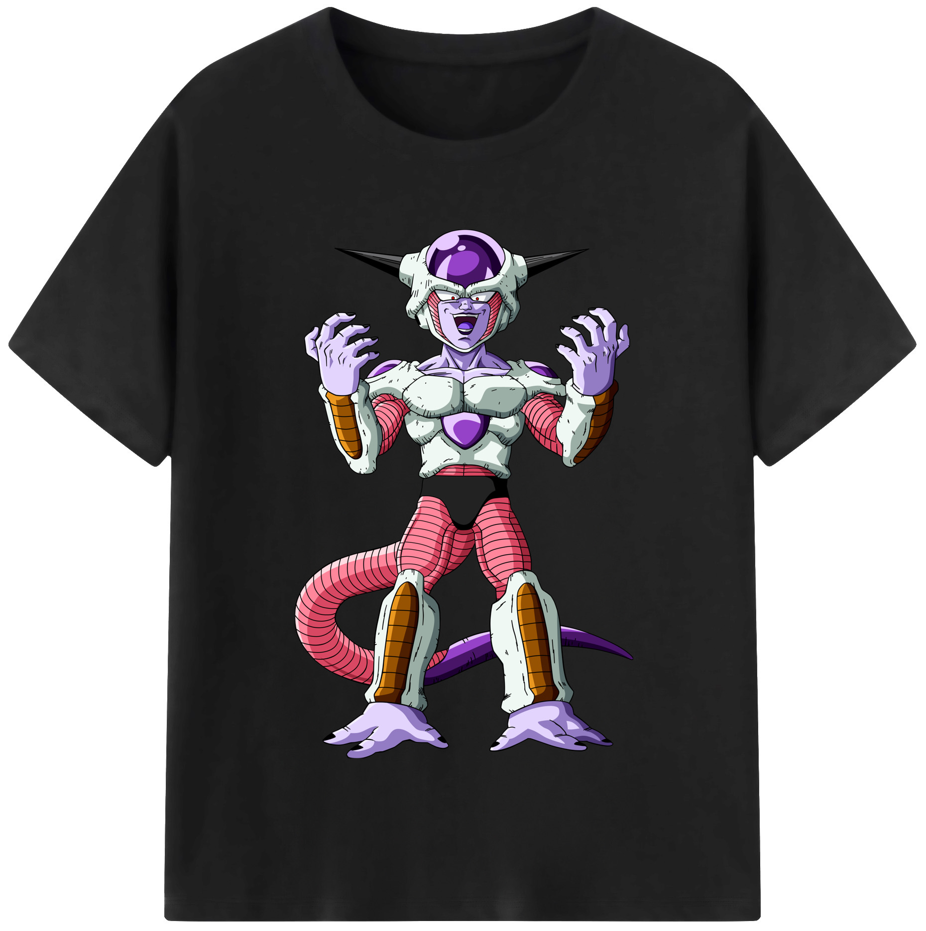 （画像用） ドラゴンボール フリーザ DRAGON BALL Frieza 綿100％半袖Tシャツ（フロントプリント）