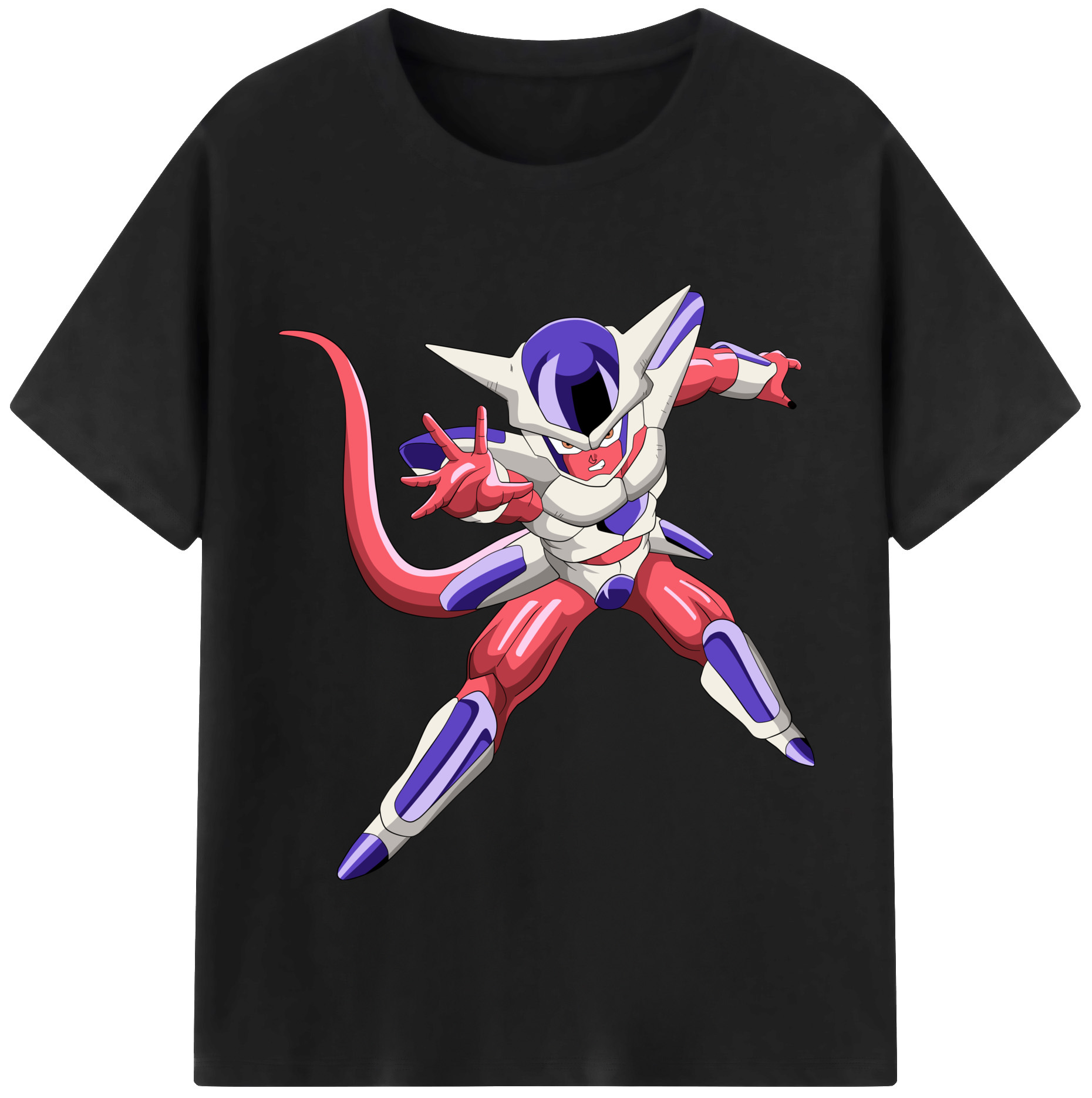 （画像用） ドラゴンボール フリーザ DRAGON BALL Frieza 綿100％半袖Tシャツ（フロントプリント）