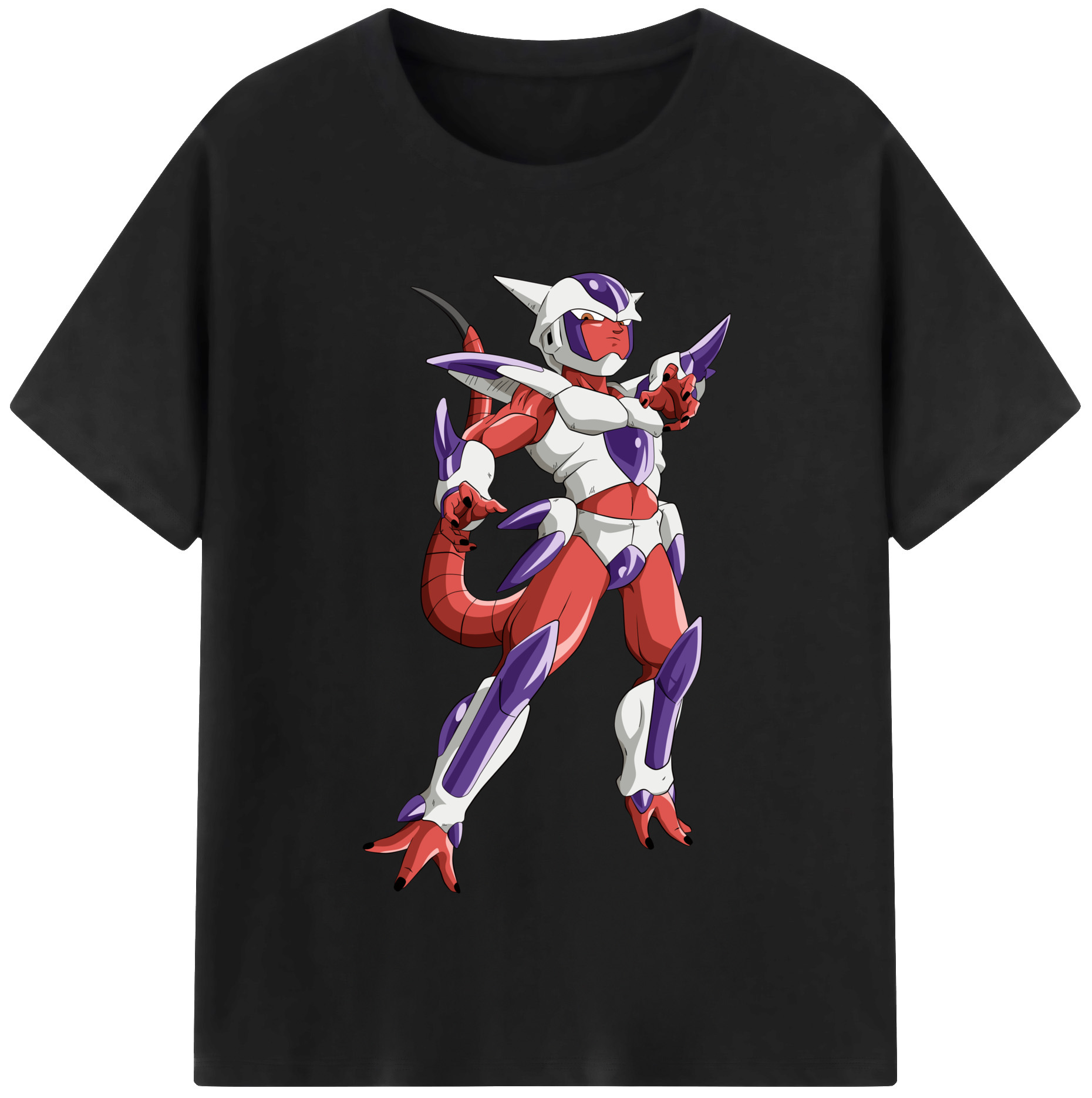 （画像用） ドラゴンボール フリーザ DRAGON BALL Frieza 綿100％半袖Tシャツ（フロントプリント）