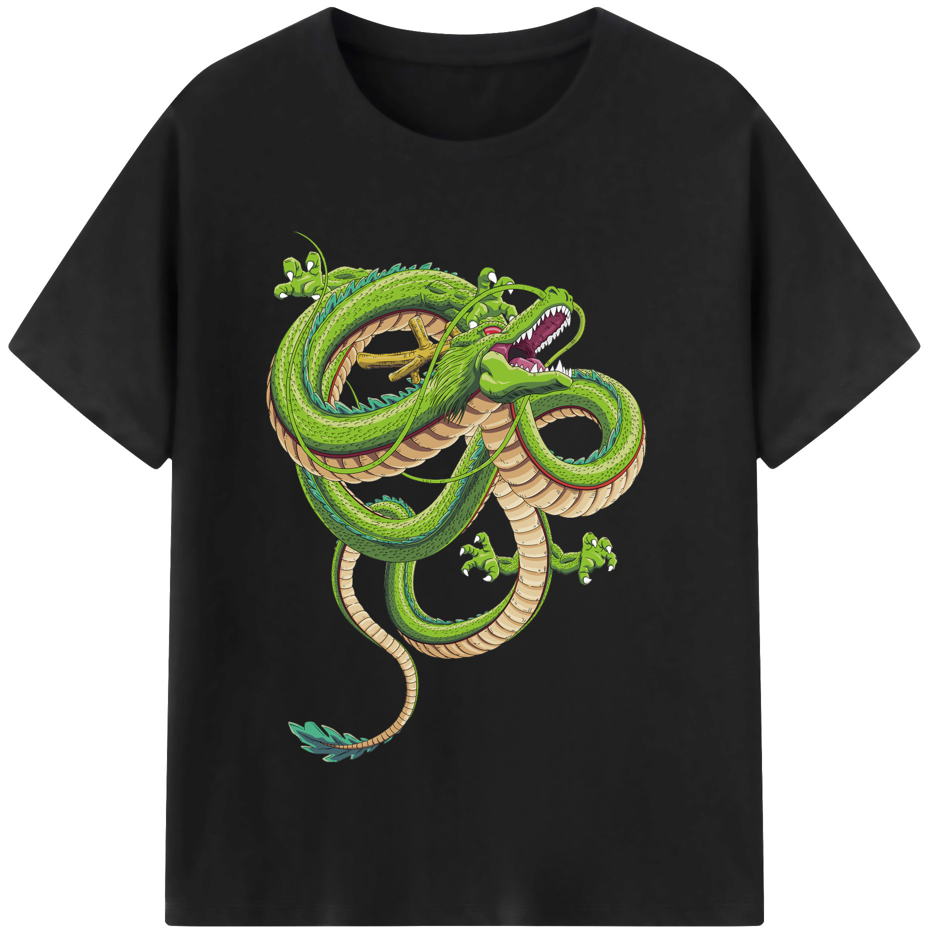 （画像用） ドラゴンボール 神龍 シェンロン DRAGON BALL Shenron 綿100％半袖Tシャツ（フロントプリント）