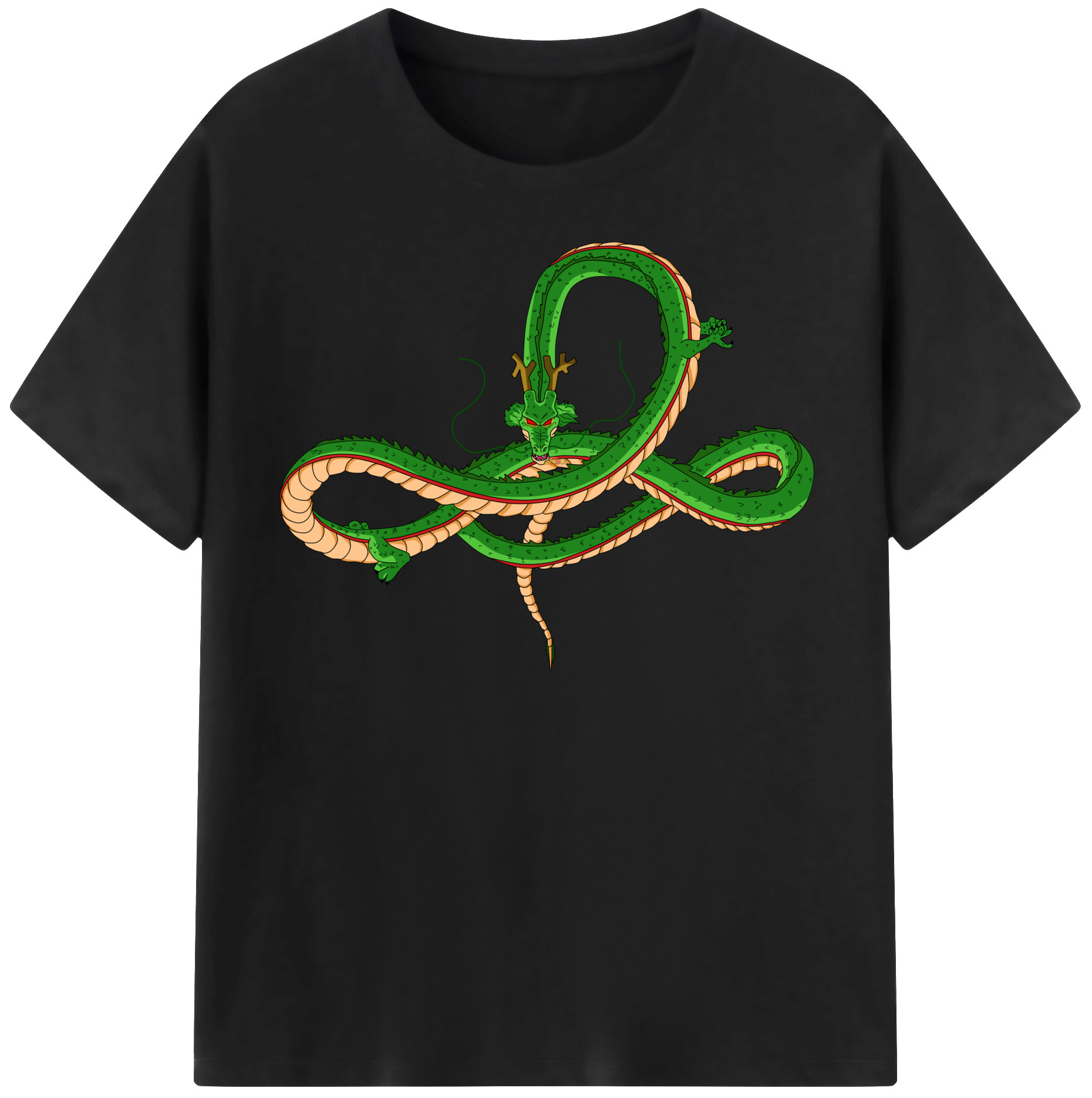 （画像用） ドラゴンボール 神龍 シェンロン DRAGON BALL Shenron 綿100％半袖Tシャツ（フロントプリント）