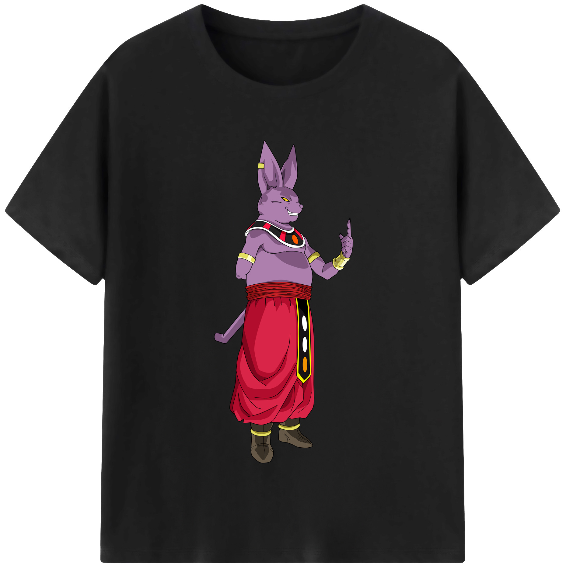 （画像用） ドラゴンボール シャンパ DRAGON BALL Champa 綿100％半袖Tシャツ（フロントプリント）