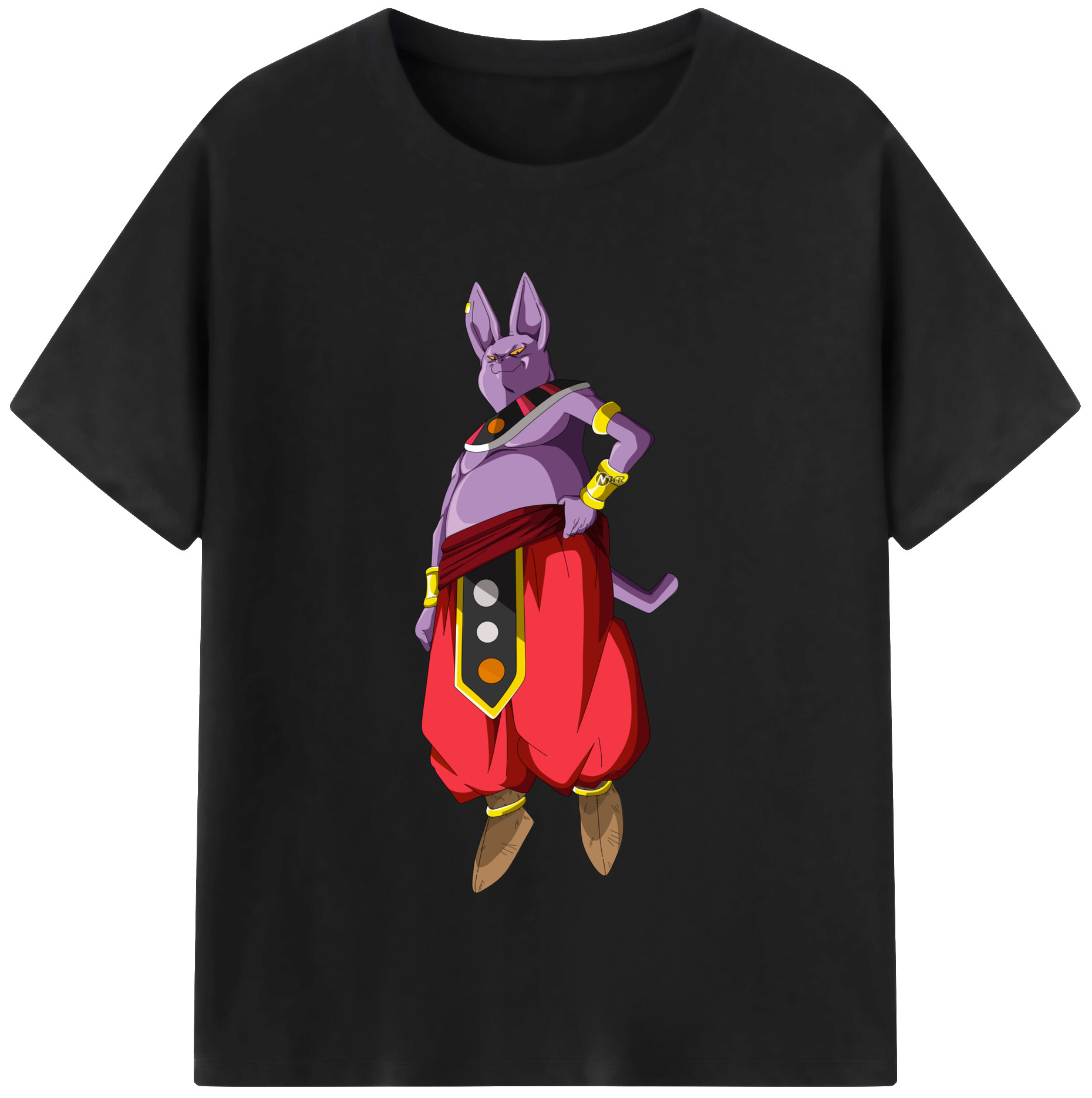 （画像用） ドラゴンボール シャンパ DRAGON BALL Champa 綿100％半袖Tシャツ（フロントプリント）