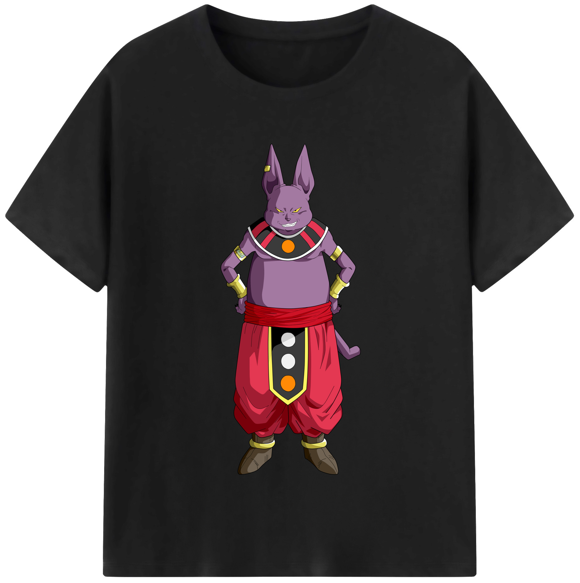 （画像用） ドラゴンボール シャンパ DRAGON BALL Champa 綿100％半袖Tシャツ（フロントプリント）