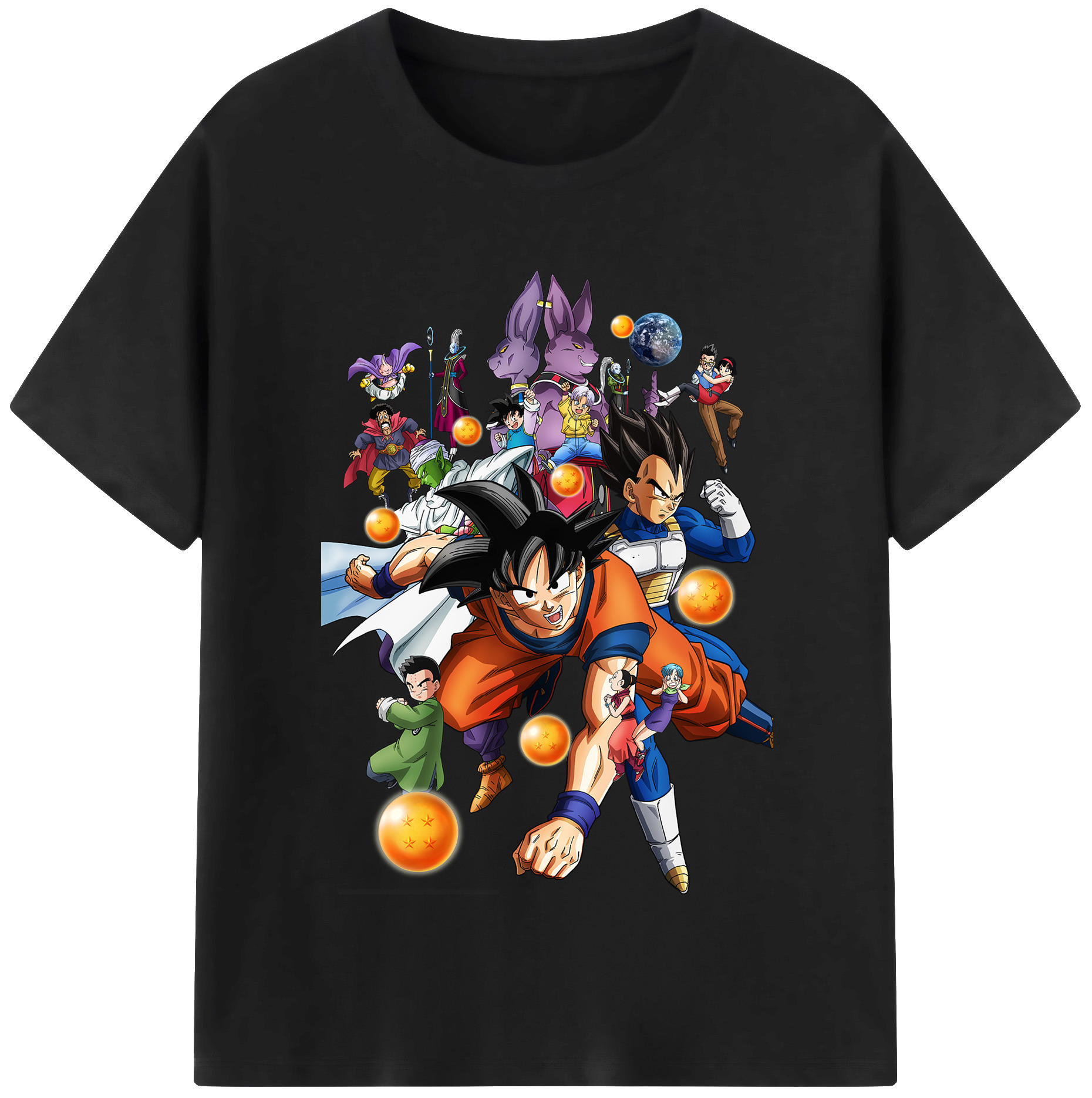 （画像用） ドラゴンボール DRAGON BALL 綿100％半袖Tシャツ（フロントプリント）