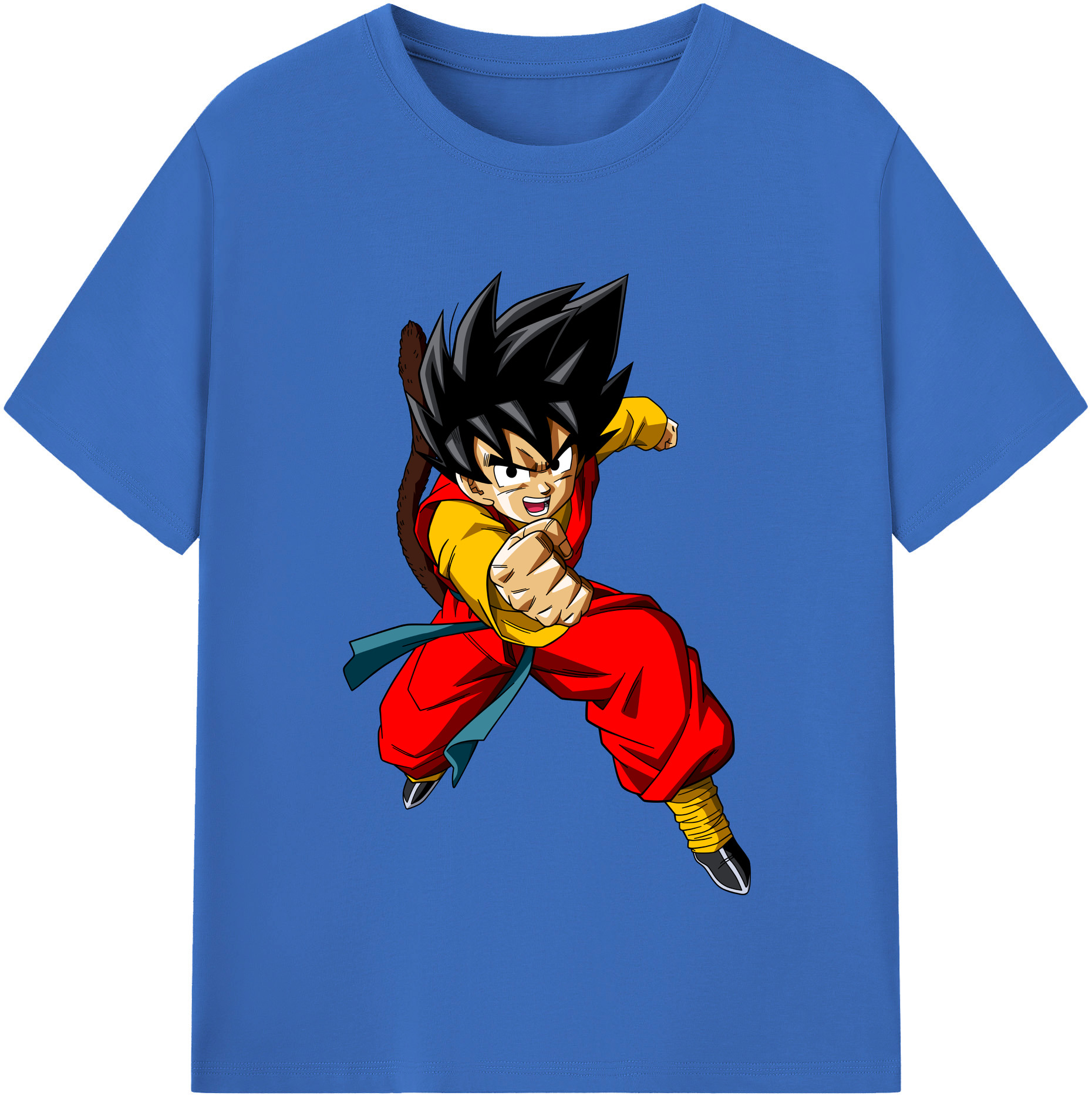 （画像用） ドラゴンボール 孫悟空（そん ごくう）Son Goku カカロット DRAGON BALL Kakarotto 綿100％半袖Tシャツ（フロントプリント）