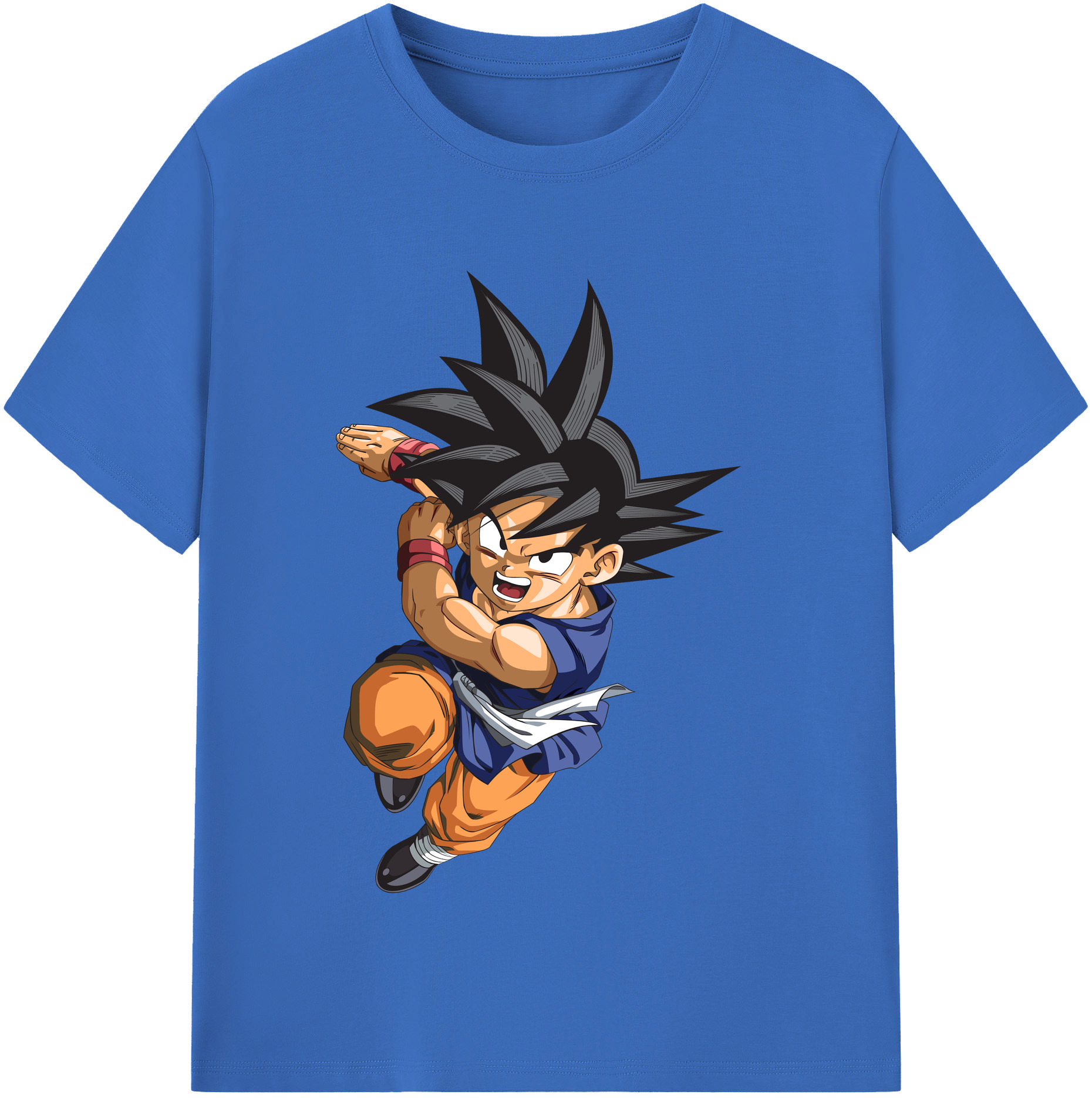 （画像用） ドラゴンボール 孫悟空（そん ごくう）Son Goku カカロット DRAGON BALL Kakarotto 綿100％半袖Tシャツ（フロントプリント）