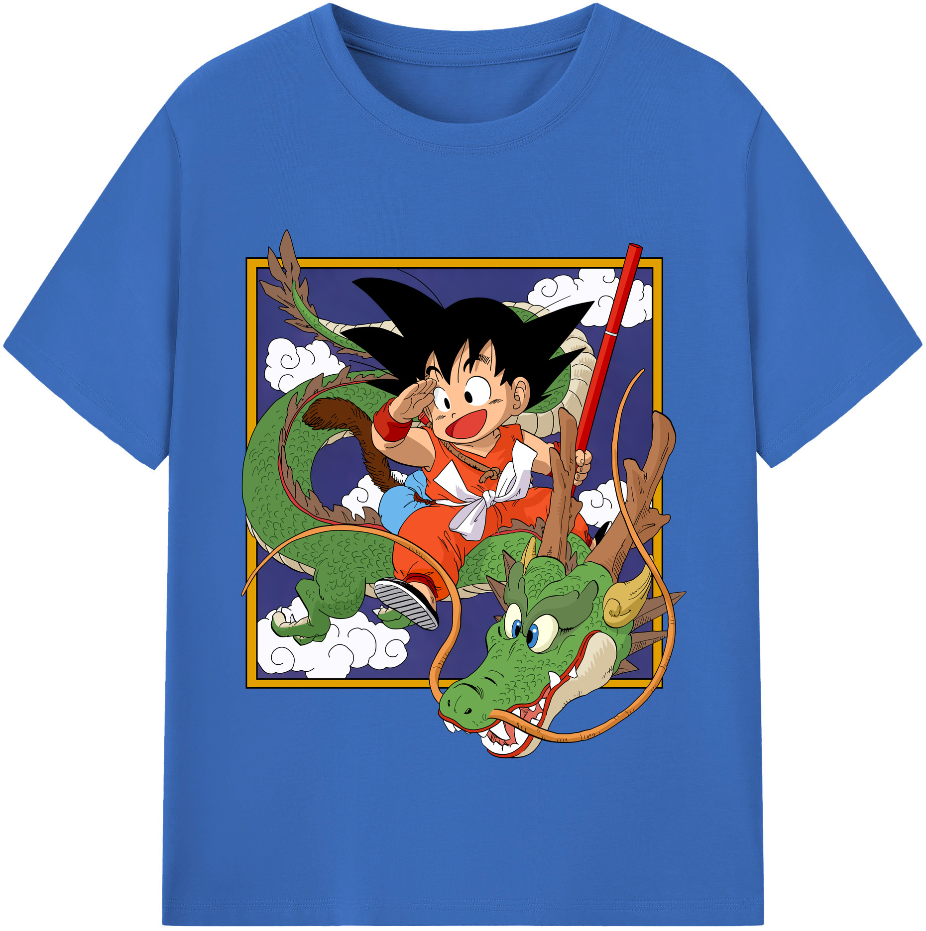 （画像用） ドラゴンボール 孫悟空（そん ごくう）Son Goku カカロット DRAGON BALL Kakarotto 綿100％半袖Tシャツ（フロントプリント）