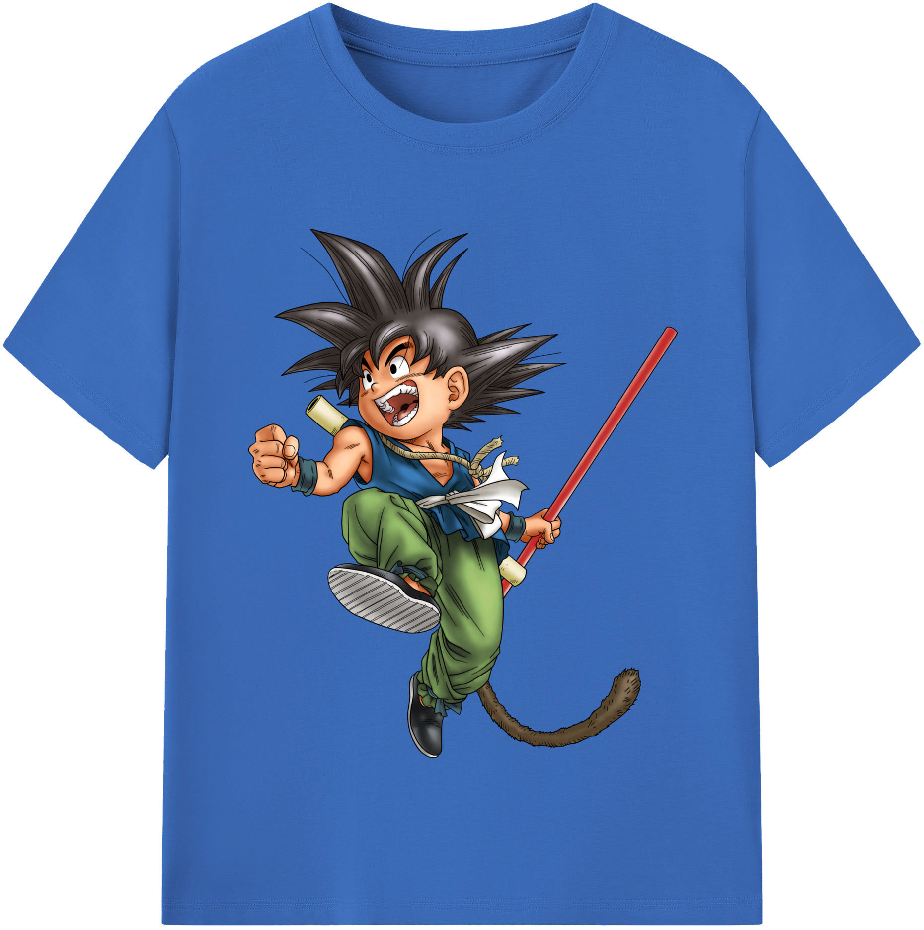 （画像用） ドラゴンボール 孫悟空（そん ごくう）Son Goku カカロット DRAGON BALL Kakarotto 綿100％半袖Tシャツ（フロントプリント）