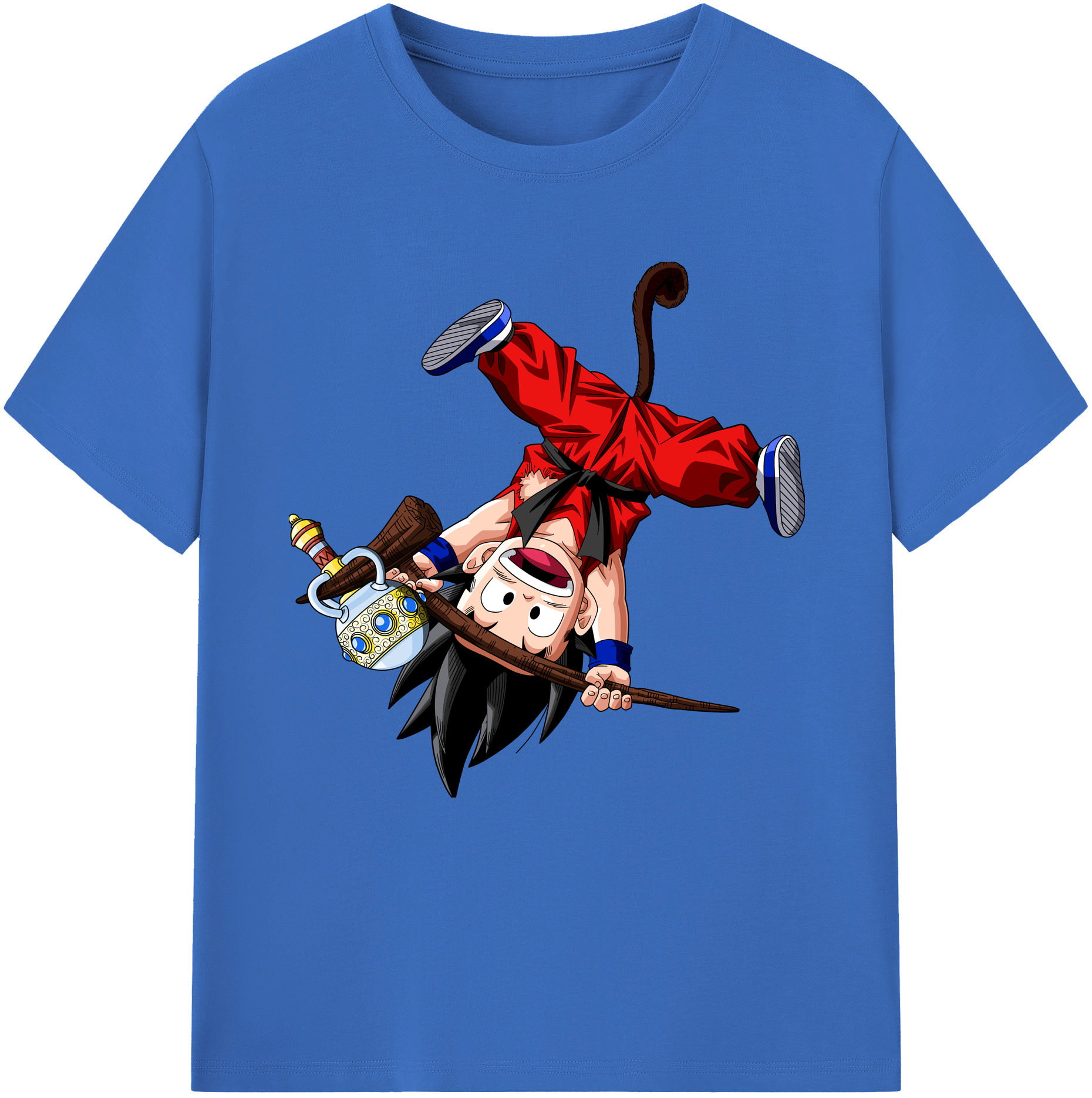 （画像用） ドラゴンボール 孫悟空（そん ごくう）Son Goku カカロット DRAGON BALL Kakarotto 綿100％半袖Tシャツ（フロントプリント）