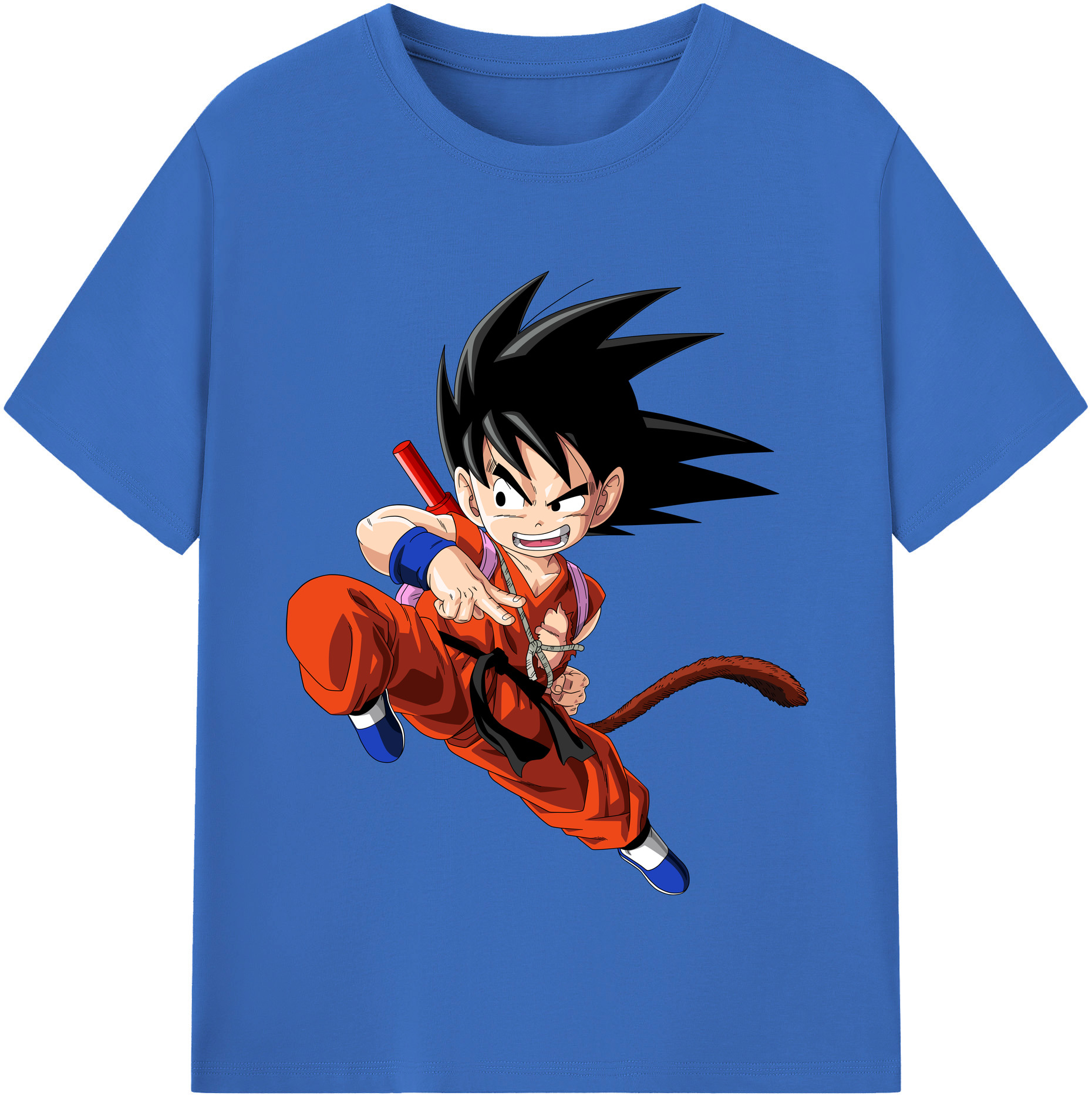 （画像用） ドラゴンボール 孫悟空（そん ごくう）Son Goku カカロット DRAGON BALL Kakarotto 綿100％半袖Tシャツ（フロントプリント）