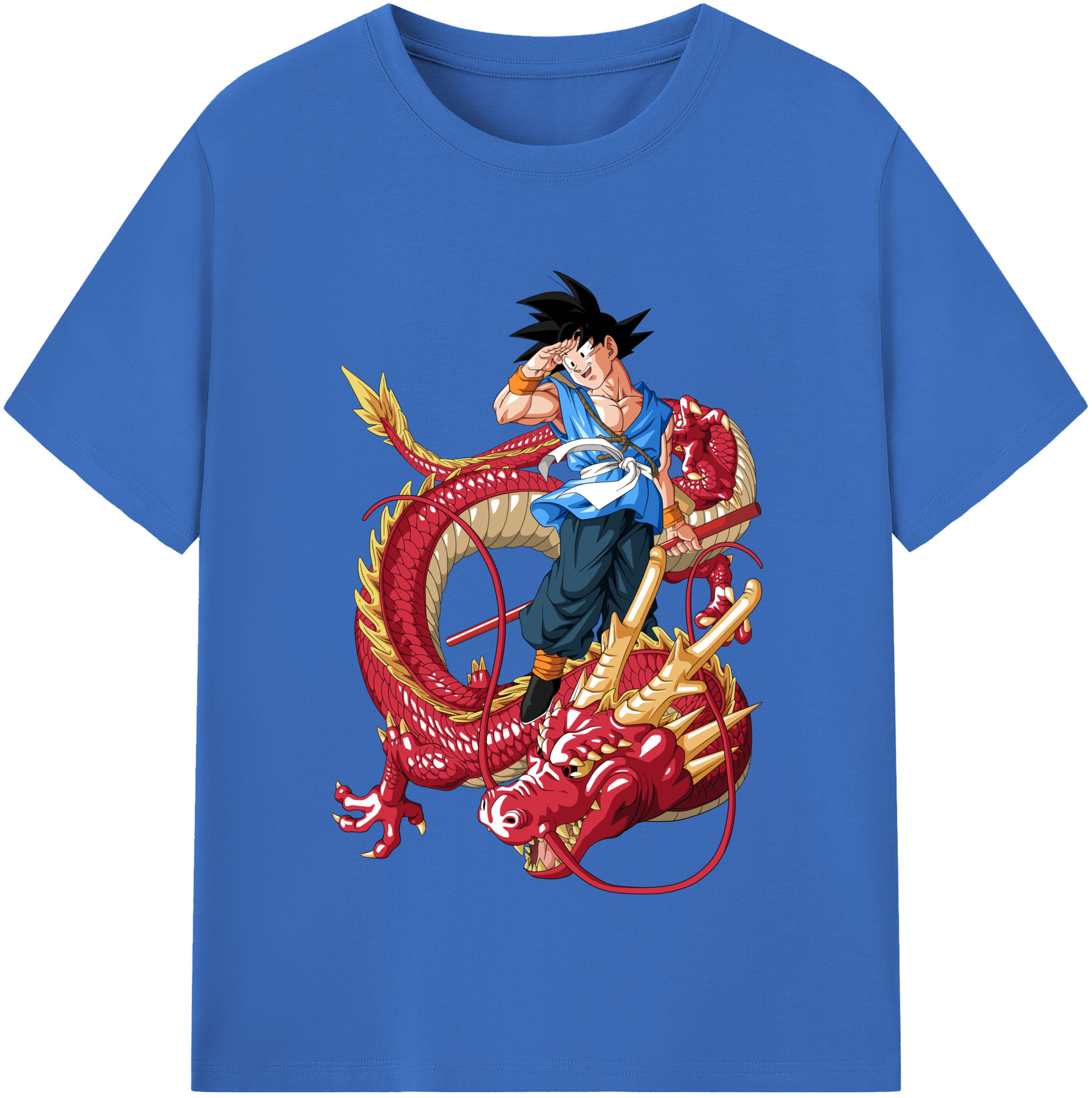 （画像用） ドラゴンボール 孫悟空（そん ごくう）Son Goku カカロット DRAGON BALL Kakarotto 綿100％半袖Tシャツ（フロントプリント）