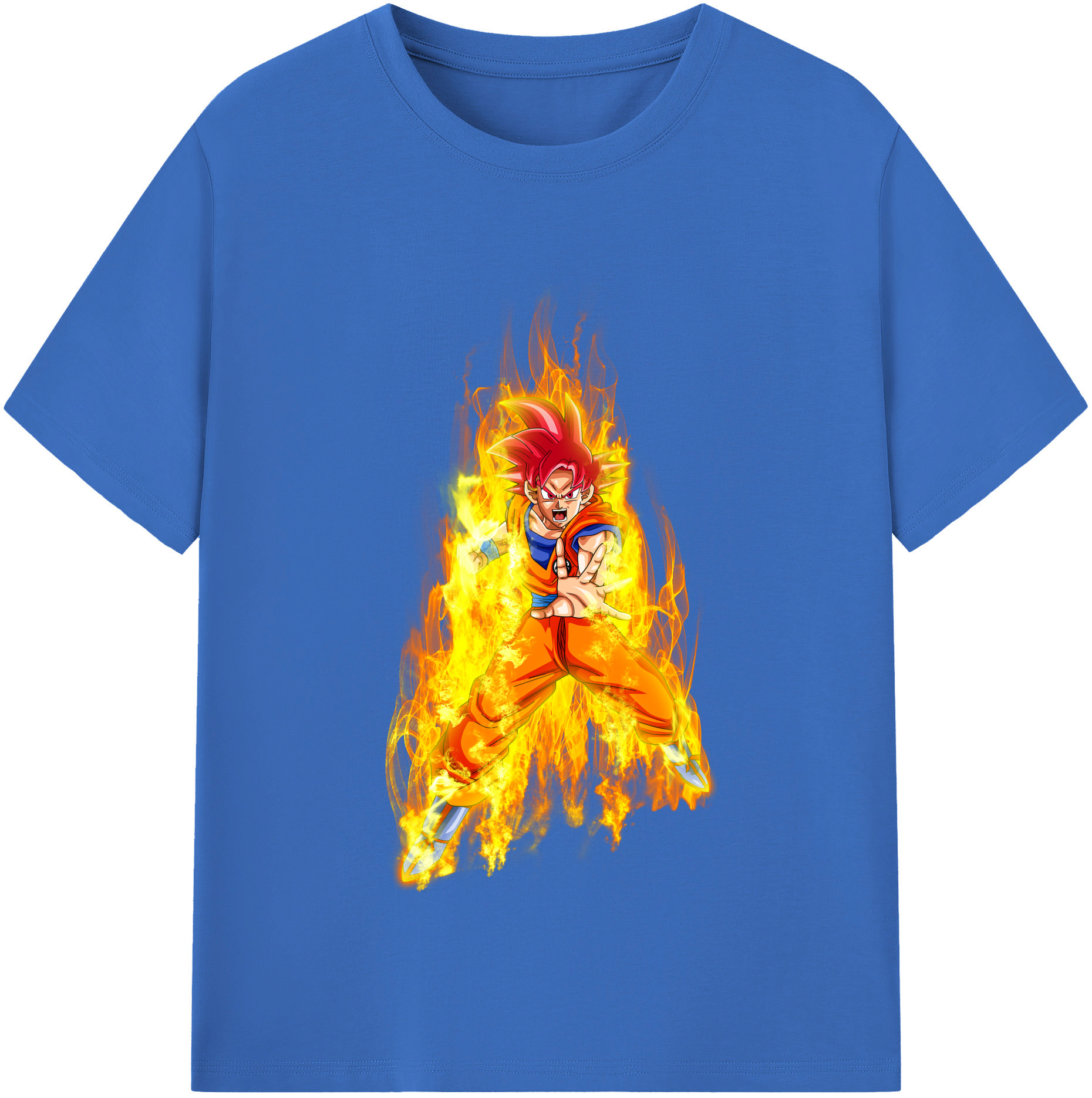 （画像用） ドラゴンボール 孫悟空（そん ごくう）Son Goku カカロット DRAGON BALL Kakarotto 綿100％半袖Tシャツ（フロントプリント）