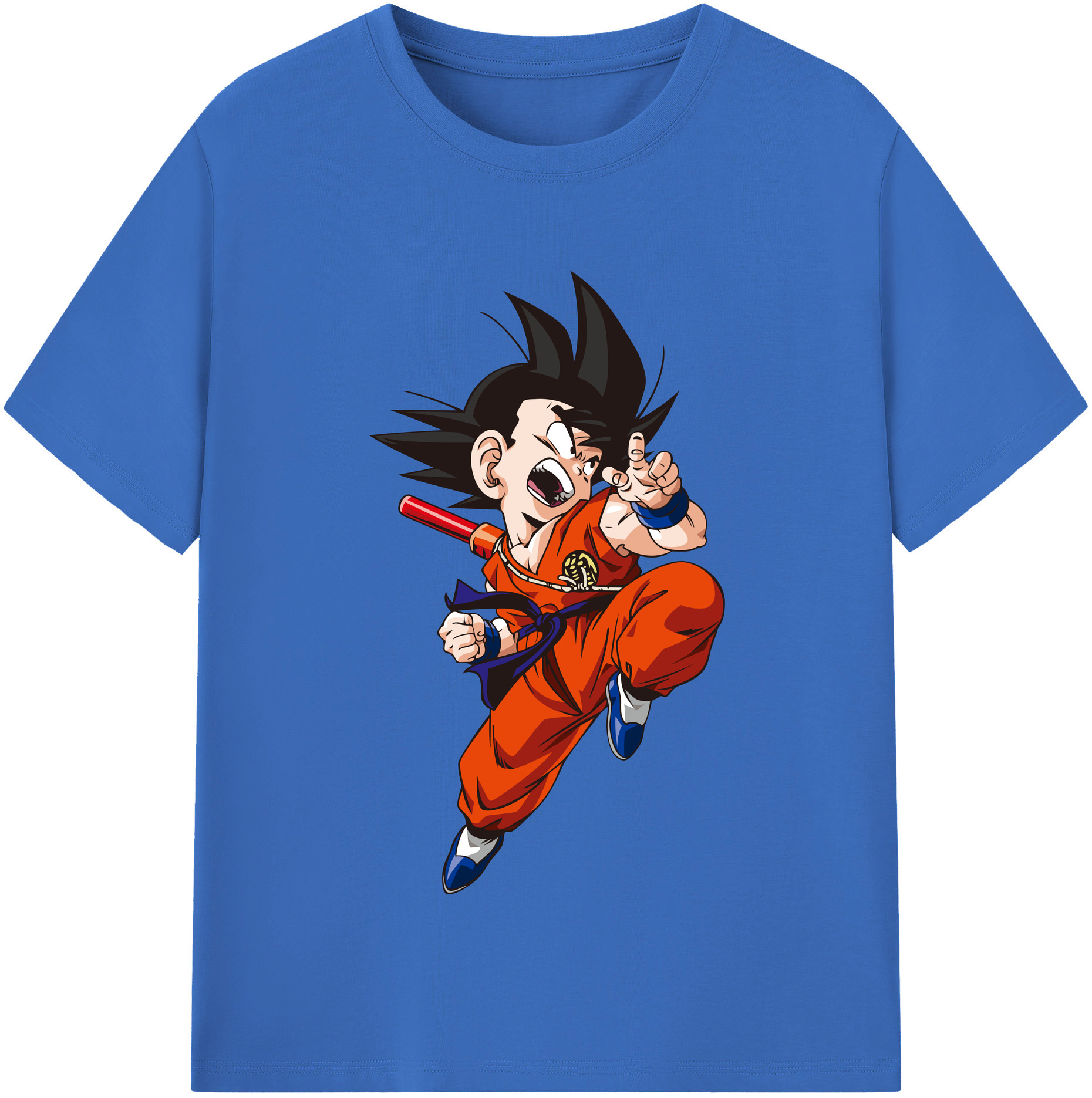 （画像用） ドラゴンボール 孫悟空（そん ごくう）Son Goku カカロット DRAGON BALL Kakarotto 綿100％半袖Tシャツ（フロントプリント）