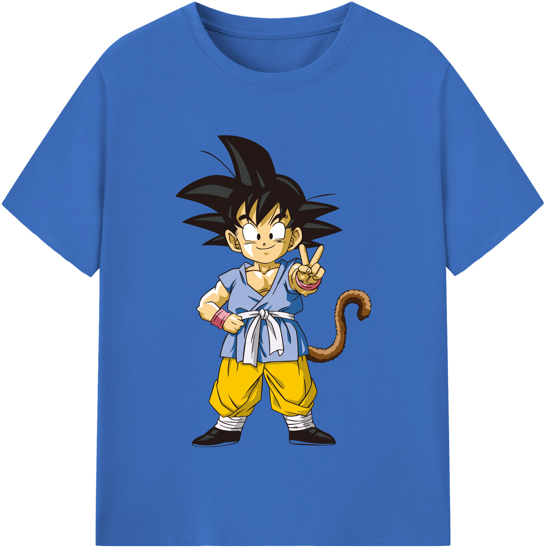 （画像用） ドラゴンボール 孫悟空（そん ごくう）Son Goku カカロット DRAGON BALL Kakarotto 綿100％半袖Tシャツ（フロントプリント）