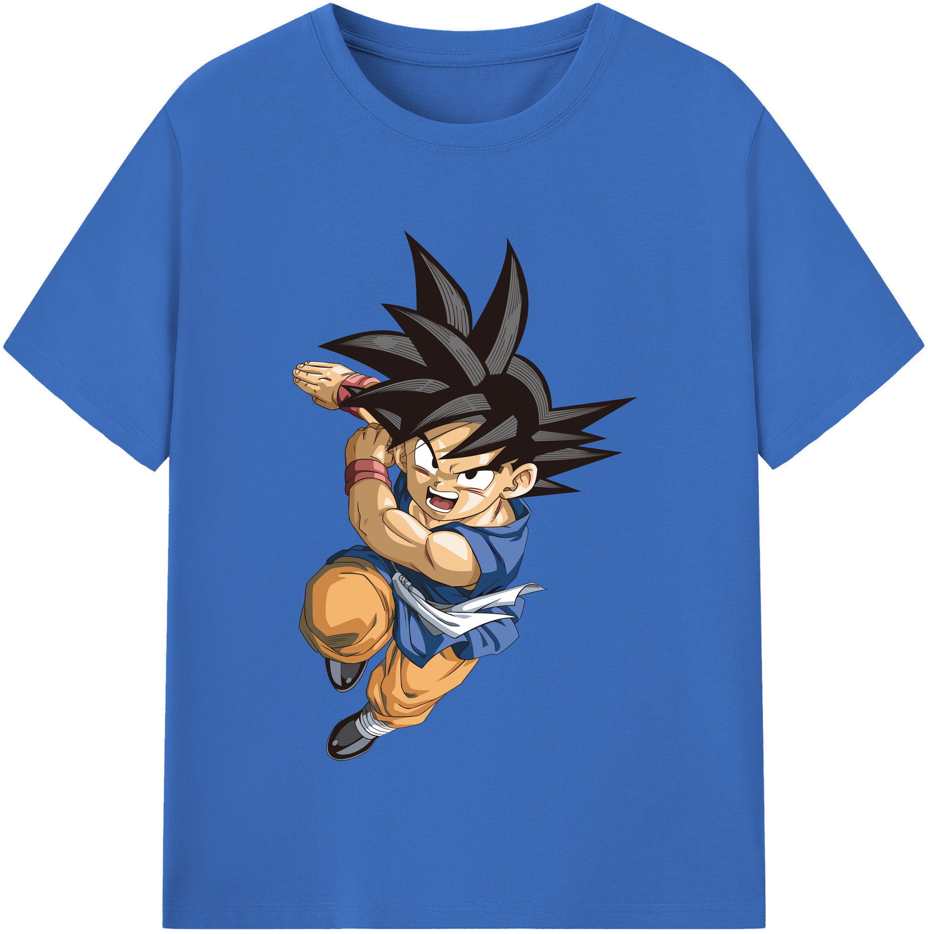 （画像用） ドラゴンボール 孫悟空（そん ごくう）Son Goku カカロット DRAGON BALL Kakarotto 綿100％半袖Tシャツ（フロントプリント）