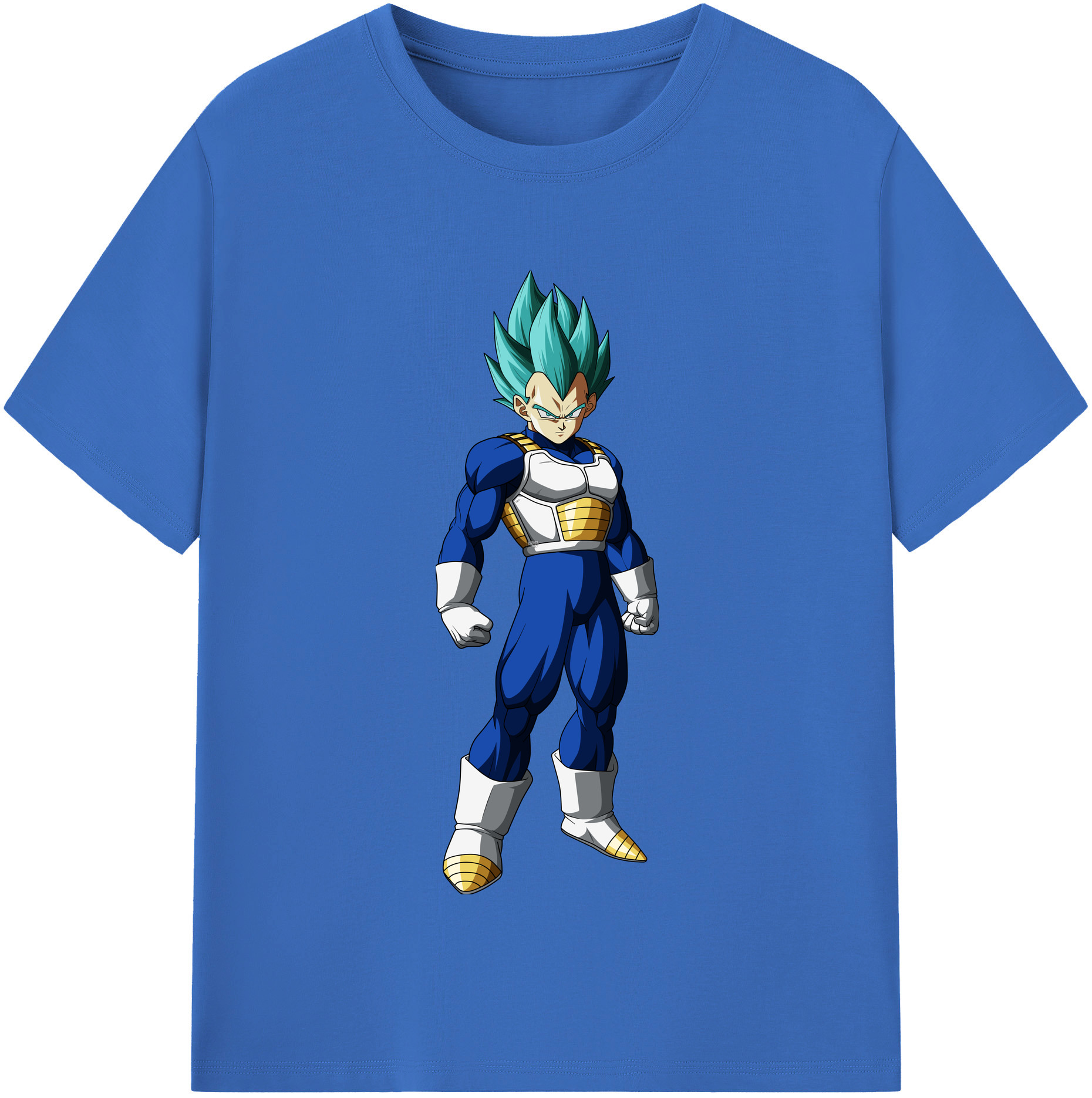（画像用） ドラゴンボール ベジータ四世（Bejīta Yonsei）DRAGON BALL Vegeta IV 綿100％半袖Tシャツ（フロントプリント）