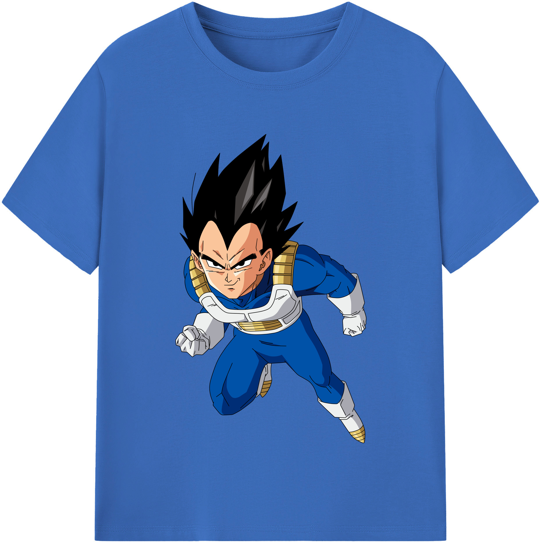 （画像用） ドラゴンボール ベジータ四世（Bejīta Yonsei）DRAGON BALL Vegeta IV 綿100％半袖Tシャツ（フロントプリント）