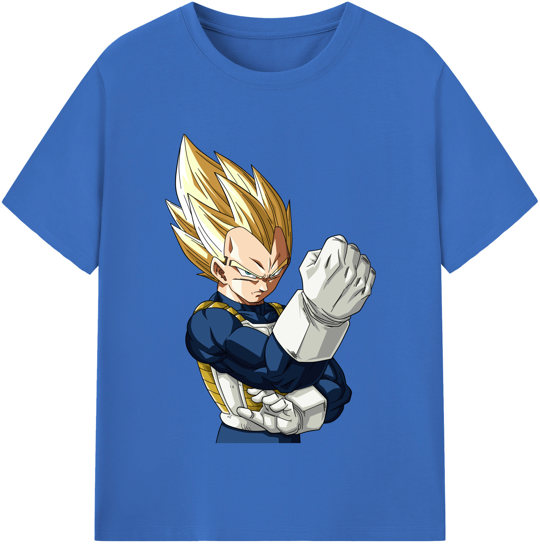 （画像用） ドラゴンボール ベジータ四世（Bejīta Yonsei）DRAGON BALL Vegeta IV 綿100％半袖Tシャツ（フロントプリント）