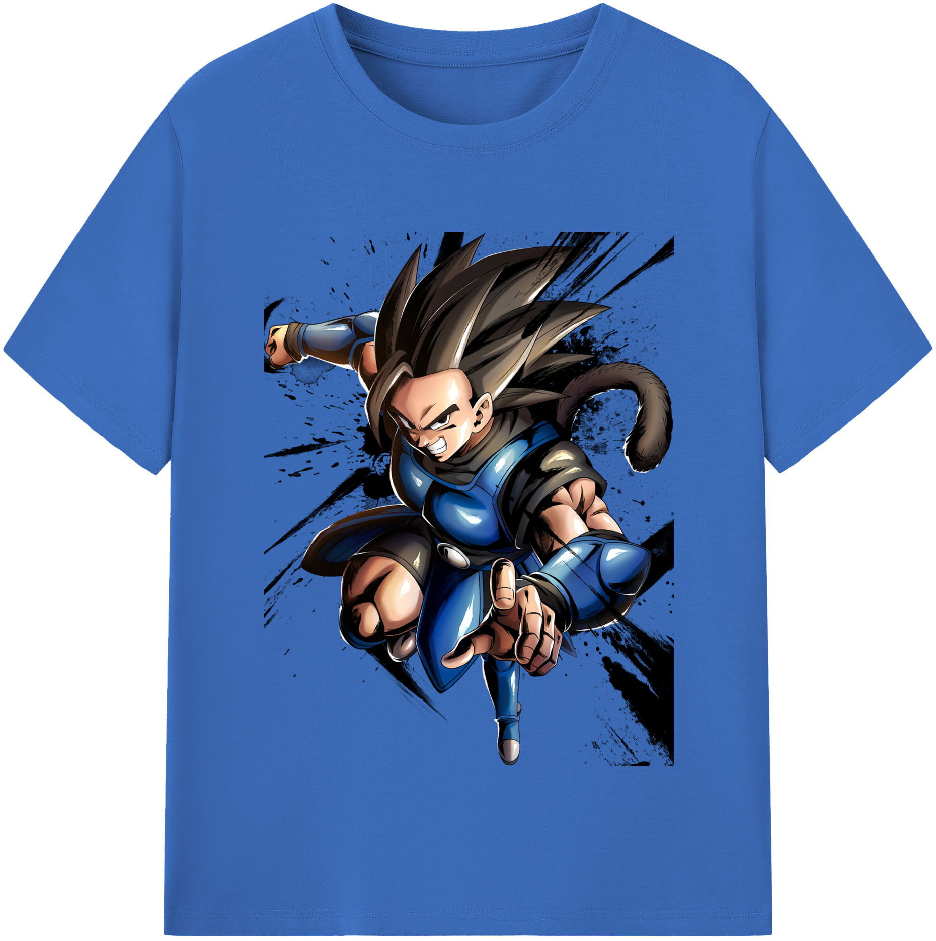 （画像用） ドラゴンボール ベジータ四世（Bejīta Yonsei）DRAGON BALL Vegeta IV 綿100％半袖Tシャツ（フロントプリント）