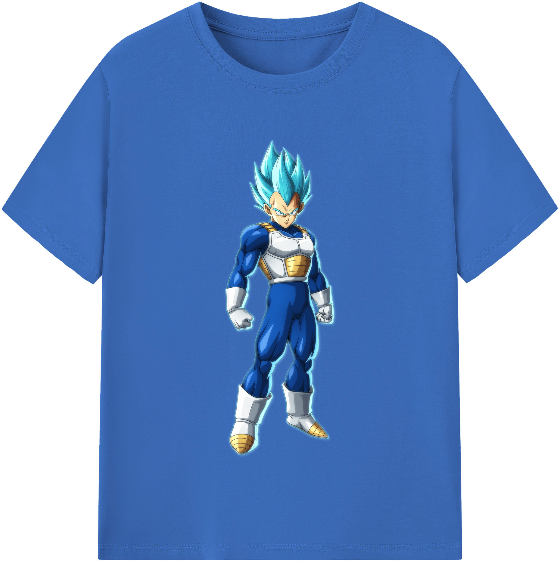 （画像用） ドラゴンボール ベジータ四世（Bejīta Yonsei）DRAGON BALL Vegeta IV 綿100％半袖Tシャツ（フロントプリント）