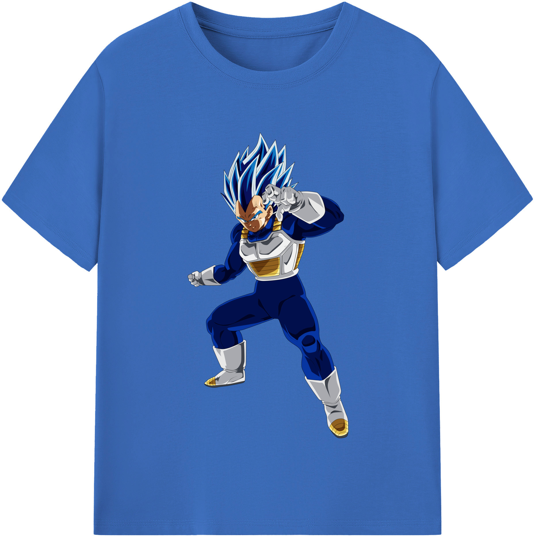 （画像用） ドラゴンボール ベジータ四世（Bejīta Yonsei）DRAGON BALL Vegeta IV 綿100％半袖Tシャツ（フロントプリント）