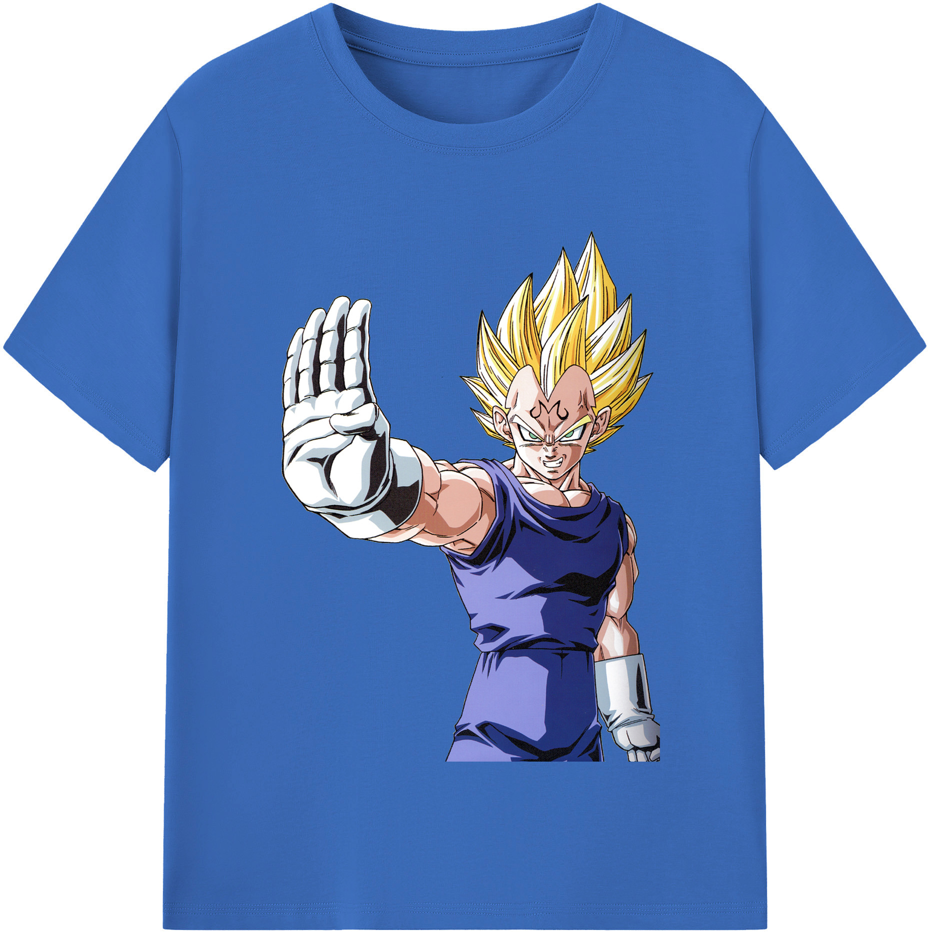 （画像用） ドラゴンボール ベジータ四世（Bejīta Yonsei）DRAGON BALL Vegeta IV 綿100％半袖Tシャツ（フロントプリント）