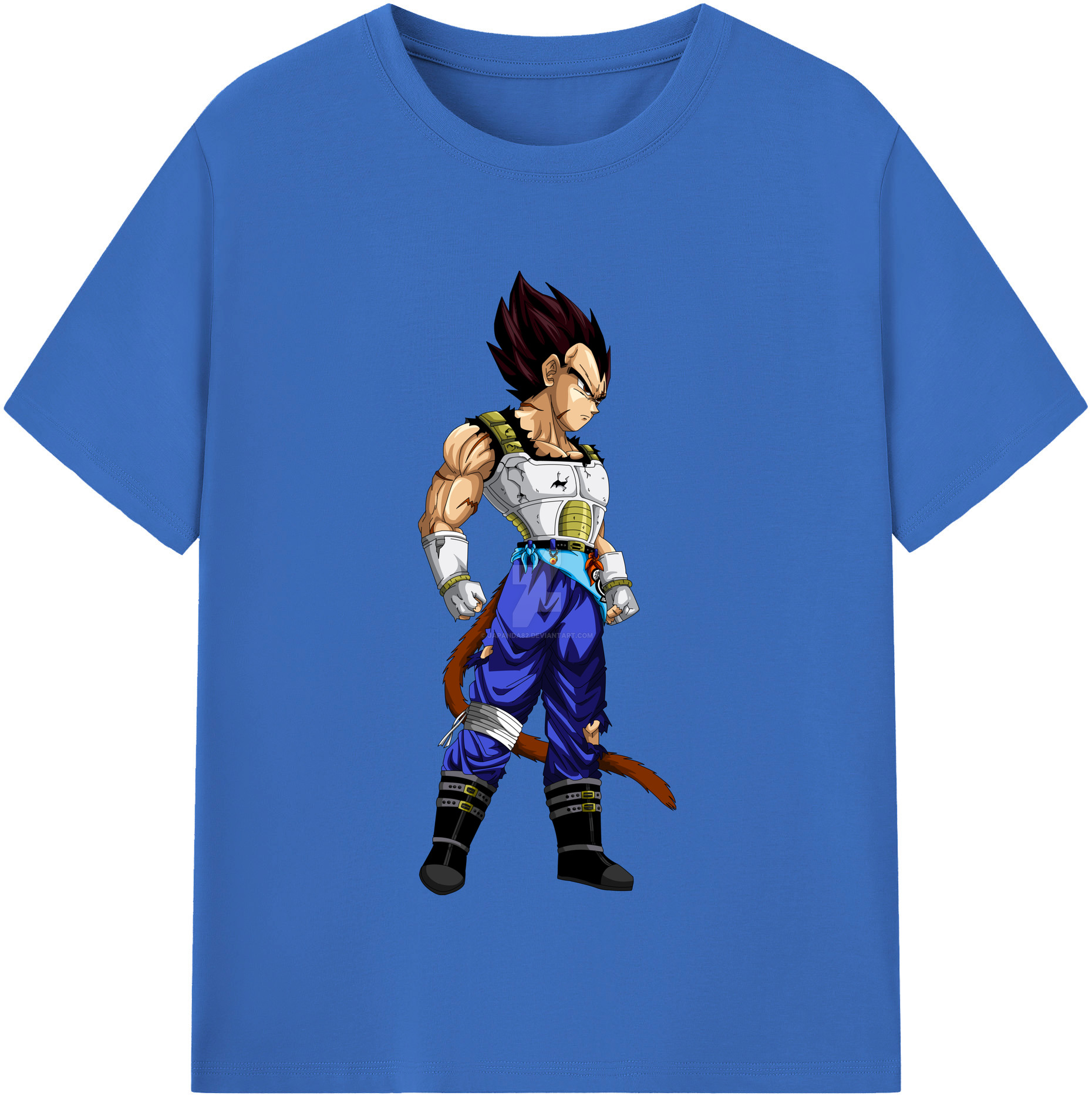 （画像用） ドラゴンボール ベジータ四世（Bejīta Yonsei）DRAGON BALL Vegeta IV 綿100％半袖Tシャツ（フロントプリント）