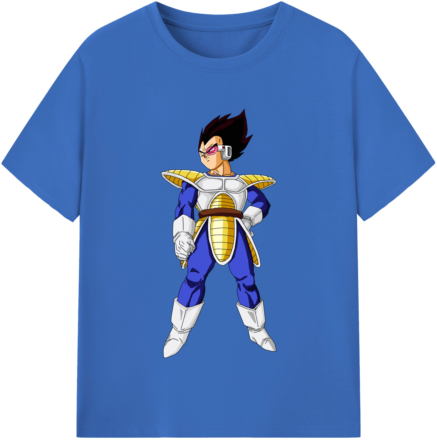 （画像用） ドラゴンボール ベジータ四世（Bejīta Yonsei）DRAGON BALL Vegeta IV 綿100％半袖Tシャツ（フロントプリント）