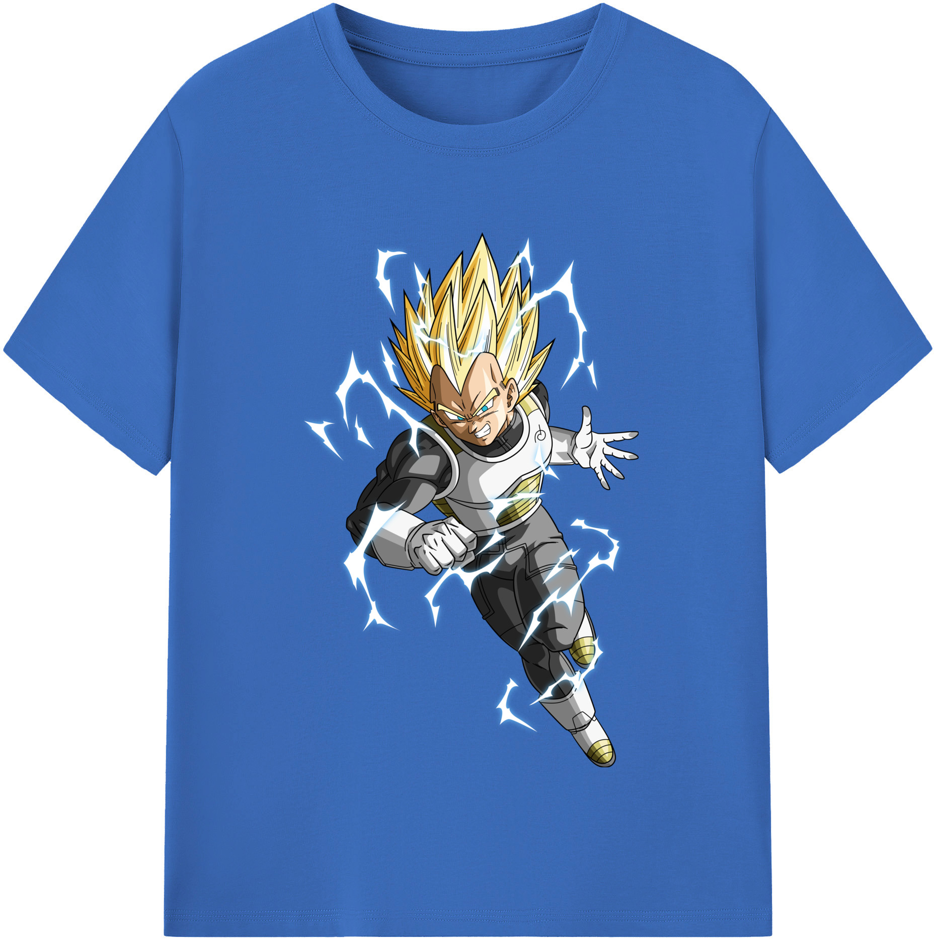 （画像用） ドラゴンボール ベジータ四世（Bejīta Yonsei）DRAGON BALL Vegeta IV 綿100％半袖Tシャツ（フロントプリント）