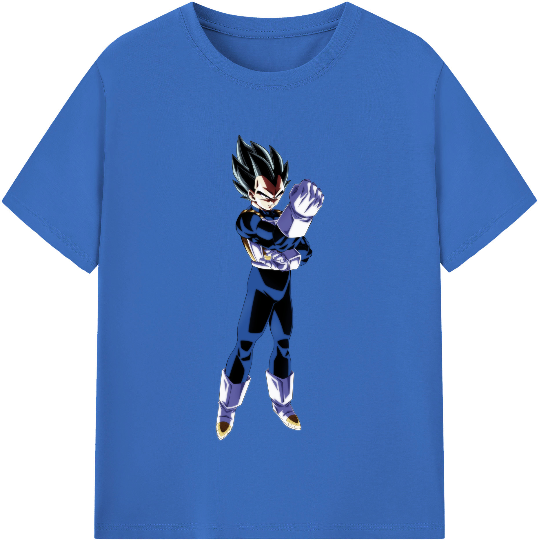 （画像用） ドラゴンボール ベジータ四世（Bejīta Yonsei）DRAGON BALL Vegeta IV 綿100％半袖Tシャツ（フロントプリント）
