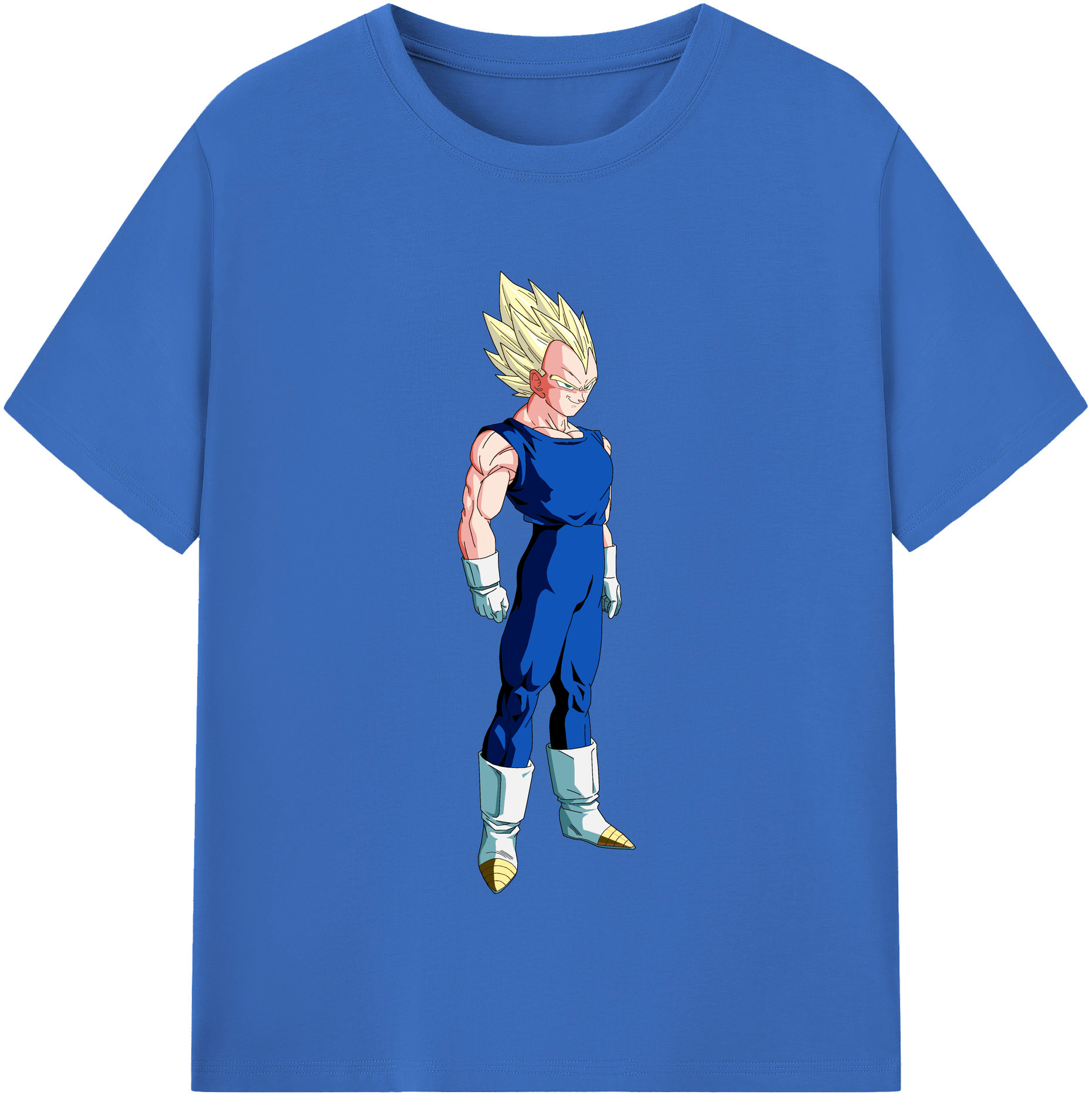 （画像用） ドラゴンボール ベジータ四世（Bejīta Yonsei）DRAGON BALL Vegeta IV 綿100％半袖Tシャツ（フロントプリント）