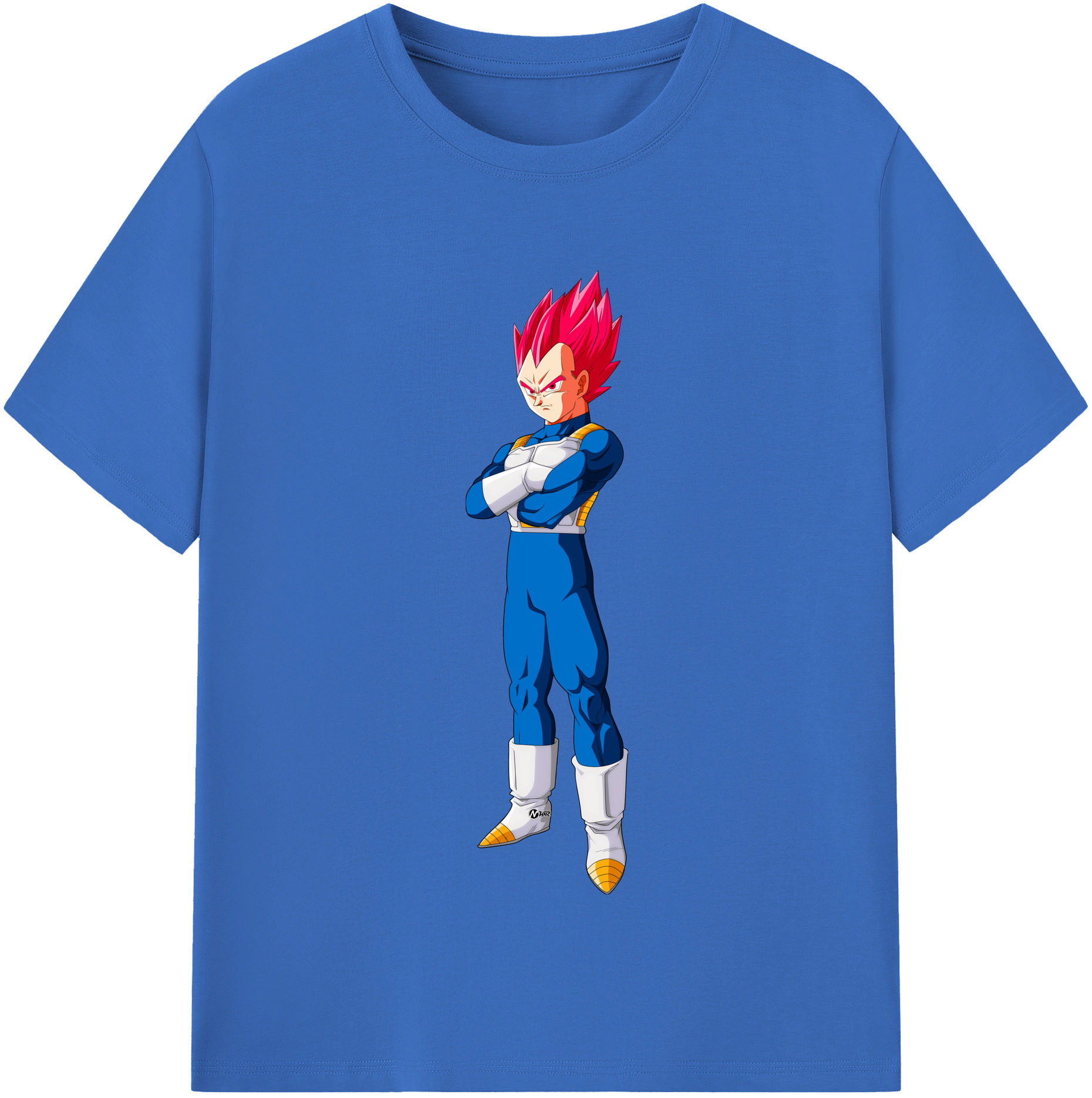 （画像用） ドラゴンボール ベジータ四世（Bejīta Yonsei）DRAGON BALL Vegeta IV 綿100％半袖Tシャツ（フロントプリント）