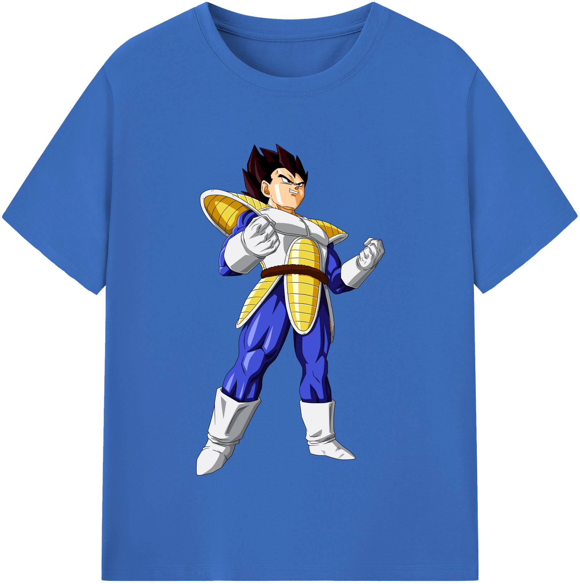 （画像用） ドラゴンボール ベジータ四世（Bejīta Yonsei）DRAGON BALL Vegeta IV 綿100％半袖Tシャツ（フロントプリント）