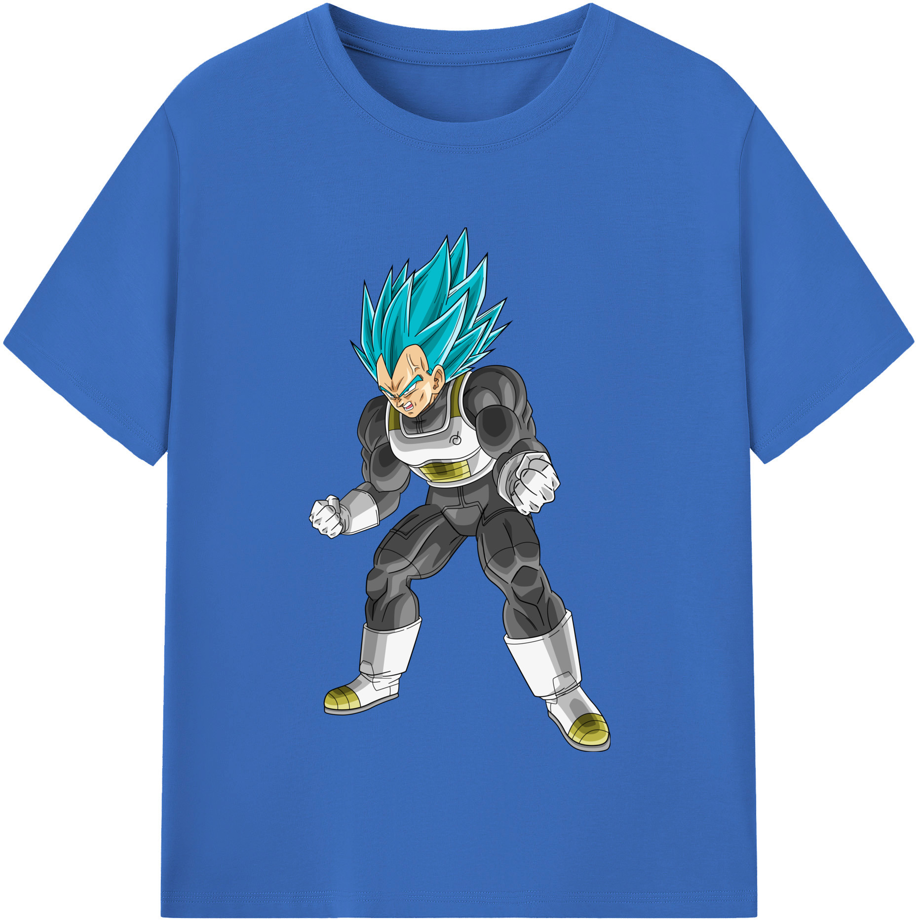 （画像用） ドラゴンボール ベジータ四世（Bejīta Yonsei）DRAGON BALL Vegeta IV 綿100％半袖Tシャツ（フロントプリント）