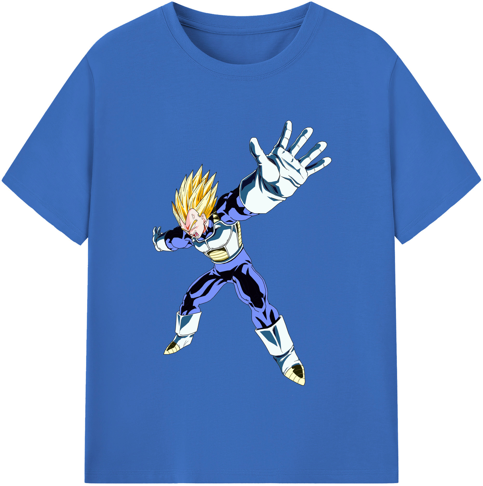 （画像用） ドラゴンボール ベジータ四世（Bejīta Yonsei）DRAGON BALL Vegeta IV 綿100％半袖Tシャツ（フロントプリント）