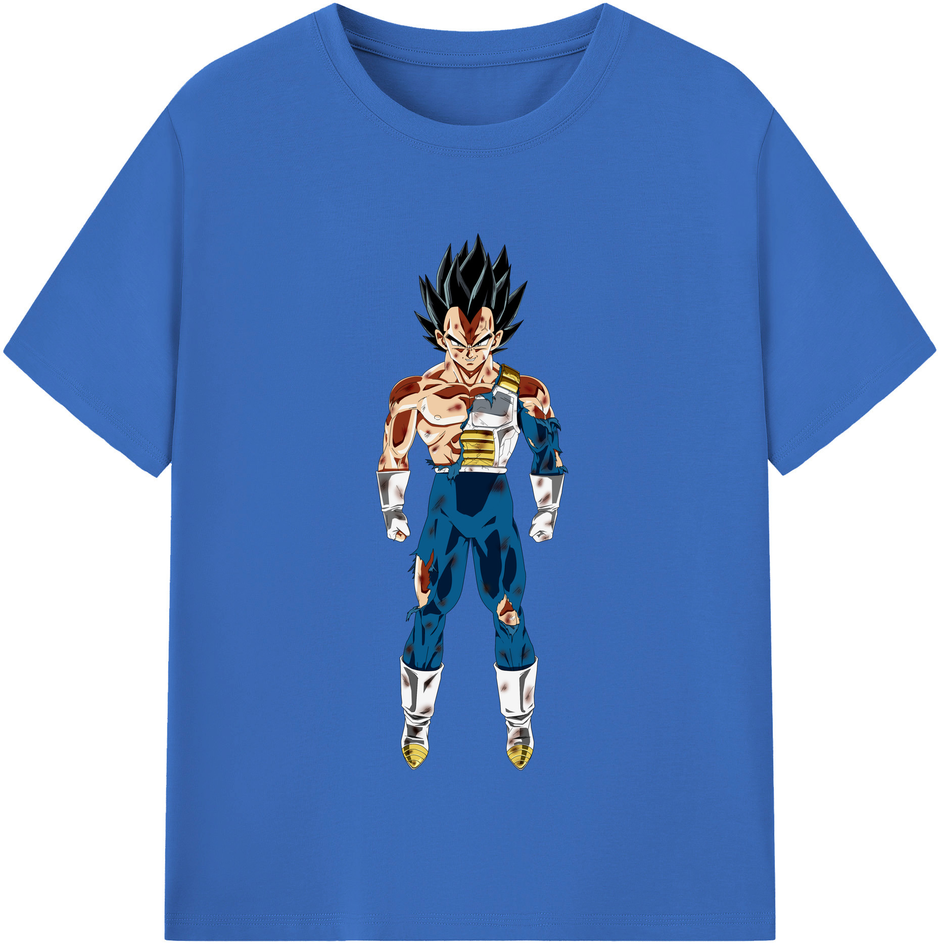 （画像用） ドラゴンボール ベジータ四世（Bejīta Yonsei）DRAGON BALL Vegeta IV 綿100％半袖Tシャツ（フロントプリント）