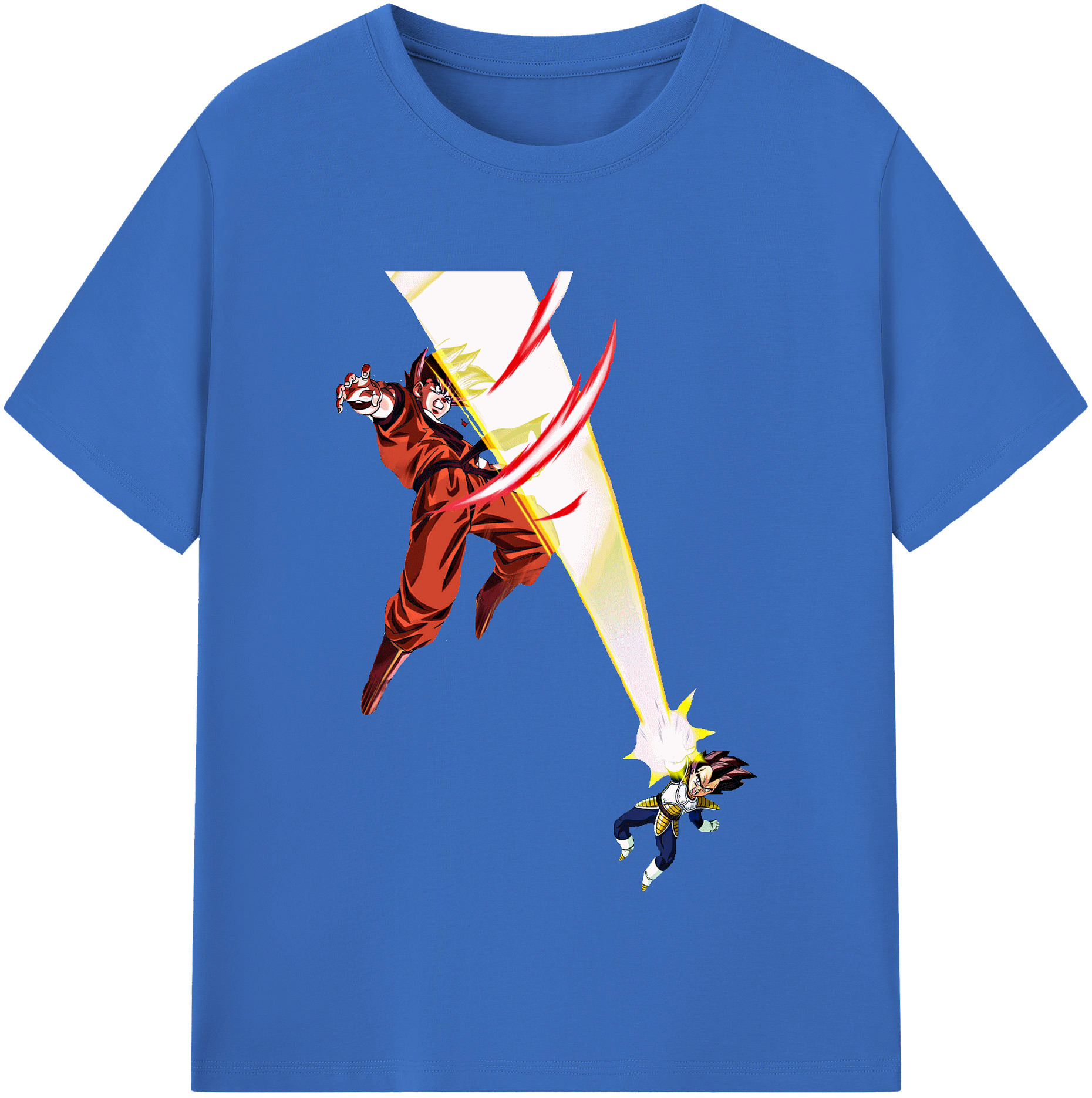 （画像用） ドラゴンボール ベジータ四世（Bejīta Yonsei）DRAGON BALL Vegeta IV 綿100％半袖Tシャツ（フロントプリント）