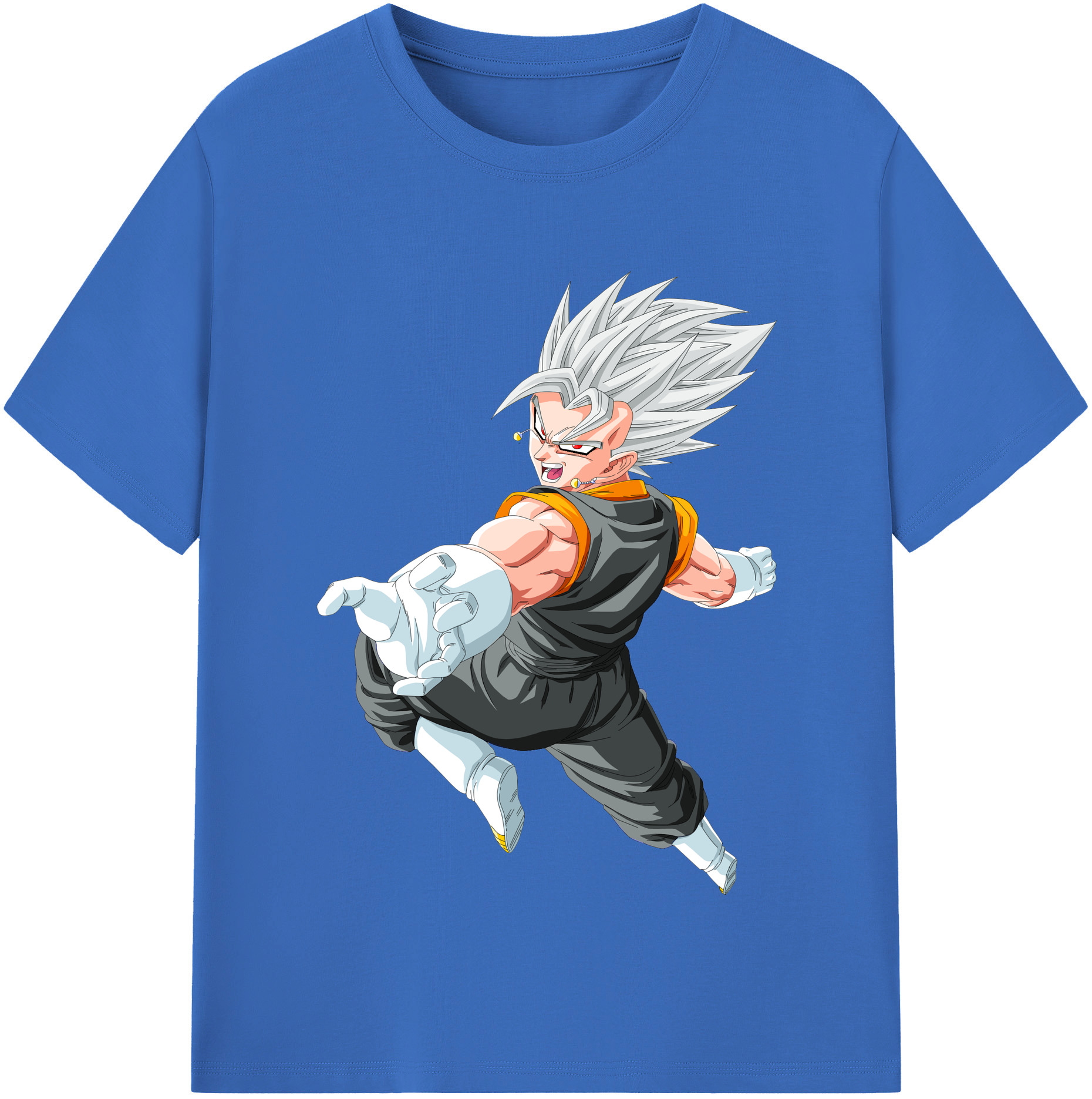 （画像用） ドラゴンボール ベジータ四世（Bejīta Yonsei）DRAGON BALL Vegeta IV 綿100％半袖Tシャツ（フロントプリント）