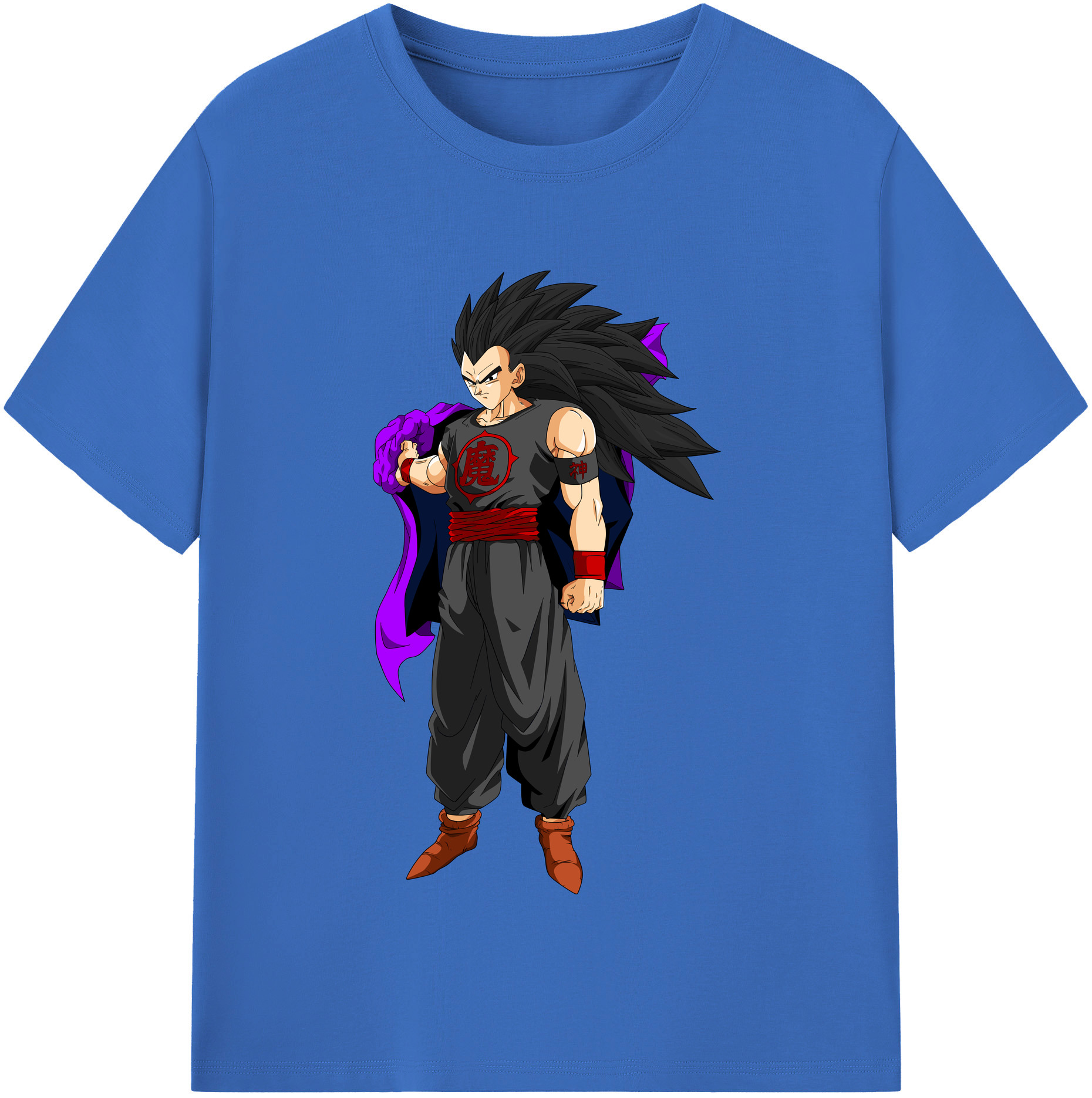 （画像用） ドラゴンボール ベジータ四世（Bejīta Yonsei）DRAGON BALL Vegeta IV 綿100％半袖Tシャツ（フロントプリント）