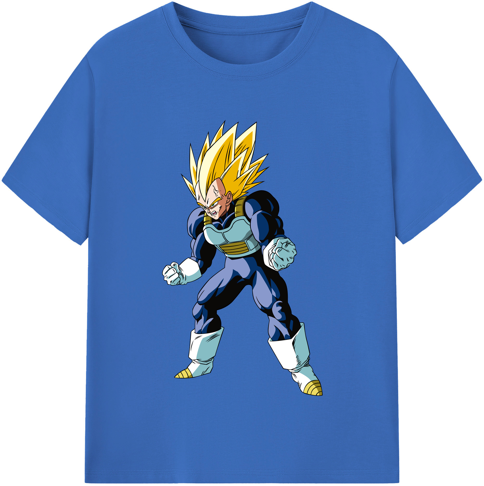 （画像用） ドラゴンボール ベジータ四世（Bejīta Yonsei）DRAGON BALL Vegeta IV 綿100％半袖Tシャツ（フロントプリント）