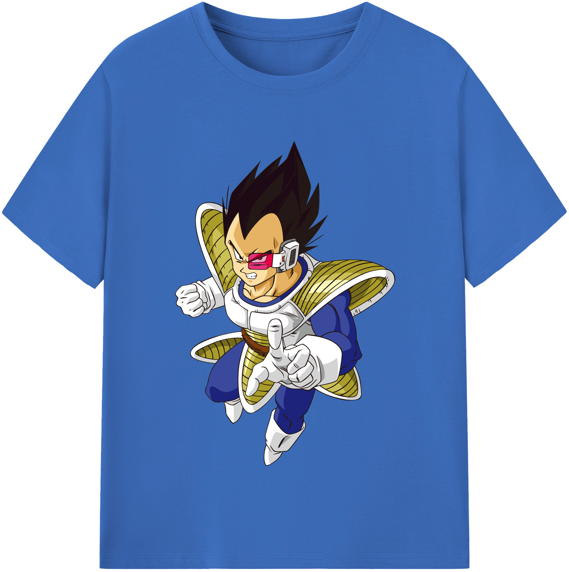 （画像用） ドラゴンボール ベジータ四世（Bejīta Yonsei）DRAGON BALL Vegeta IV 綿100％半袖Tシャツ（フロントプリント）