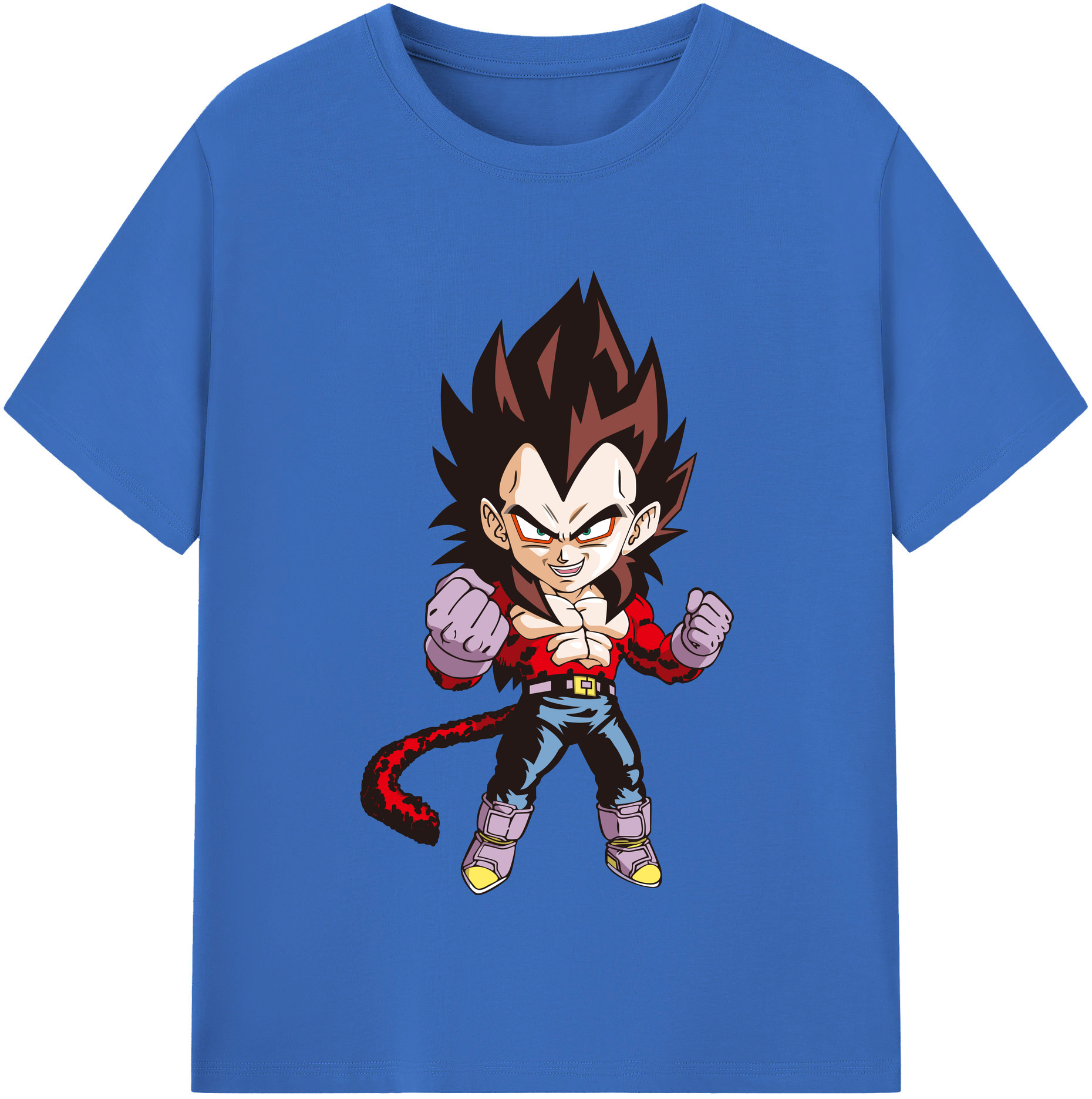 （画像用） ドラゴンボール ベジータ四世（Bejīta Yonsei）DRAGON BALL Vegeta IV 綿100％半袖Tシャツ（フロントプリント）