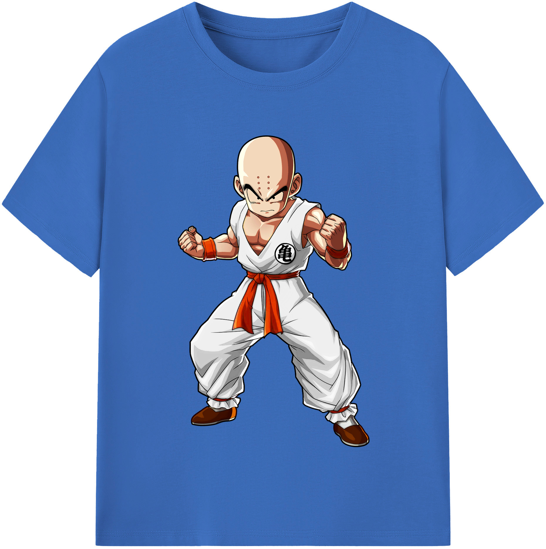 （画像用） ドラゴンボール クリリン DRAGON BALL krillin 綿100％半袖Tシャツ（フロントプリント）
